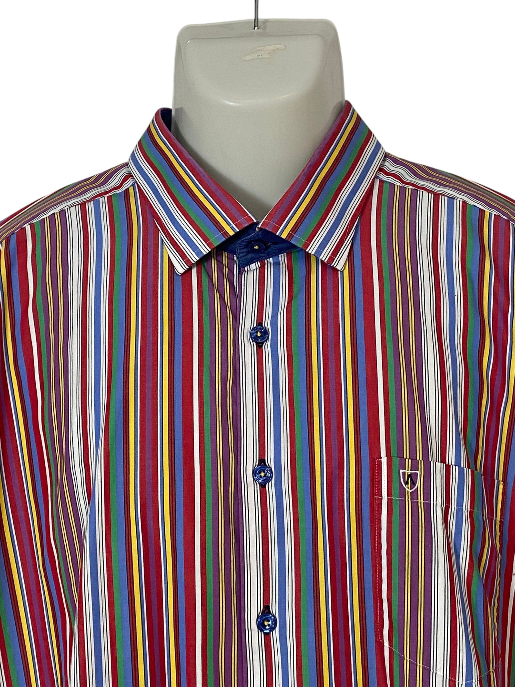 camicia uomo a righe a maniche corte