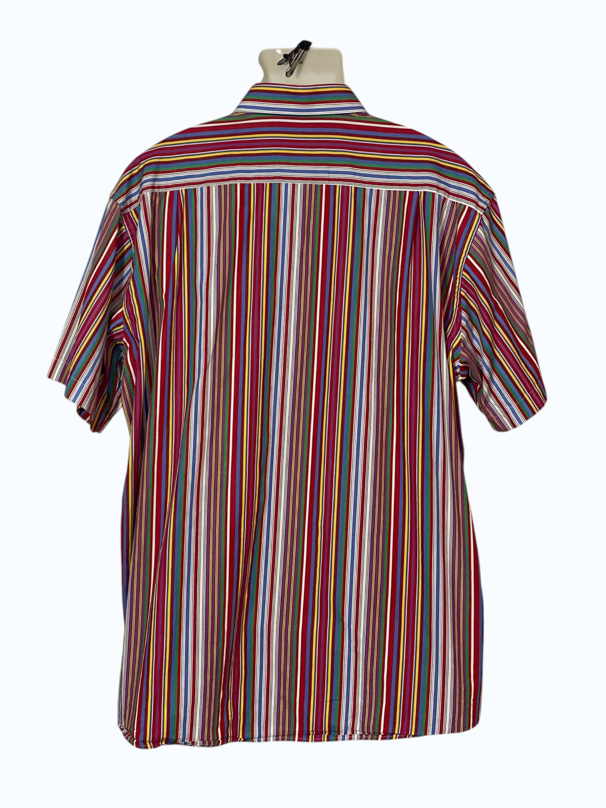 camicia uomo a righe a maniche corte