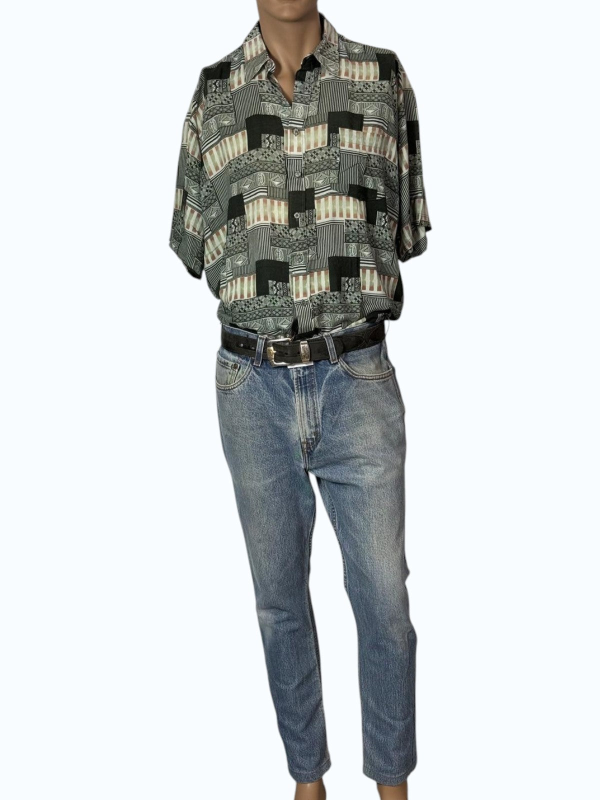 camicia crazy uomo a maniche corte