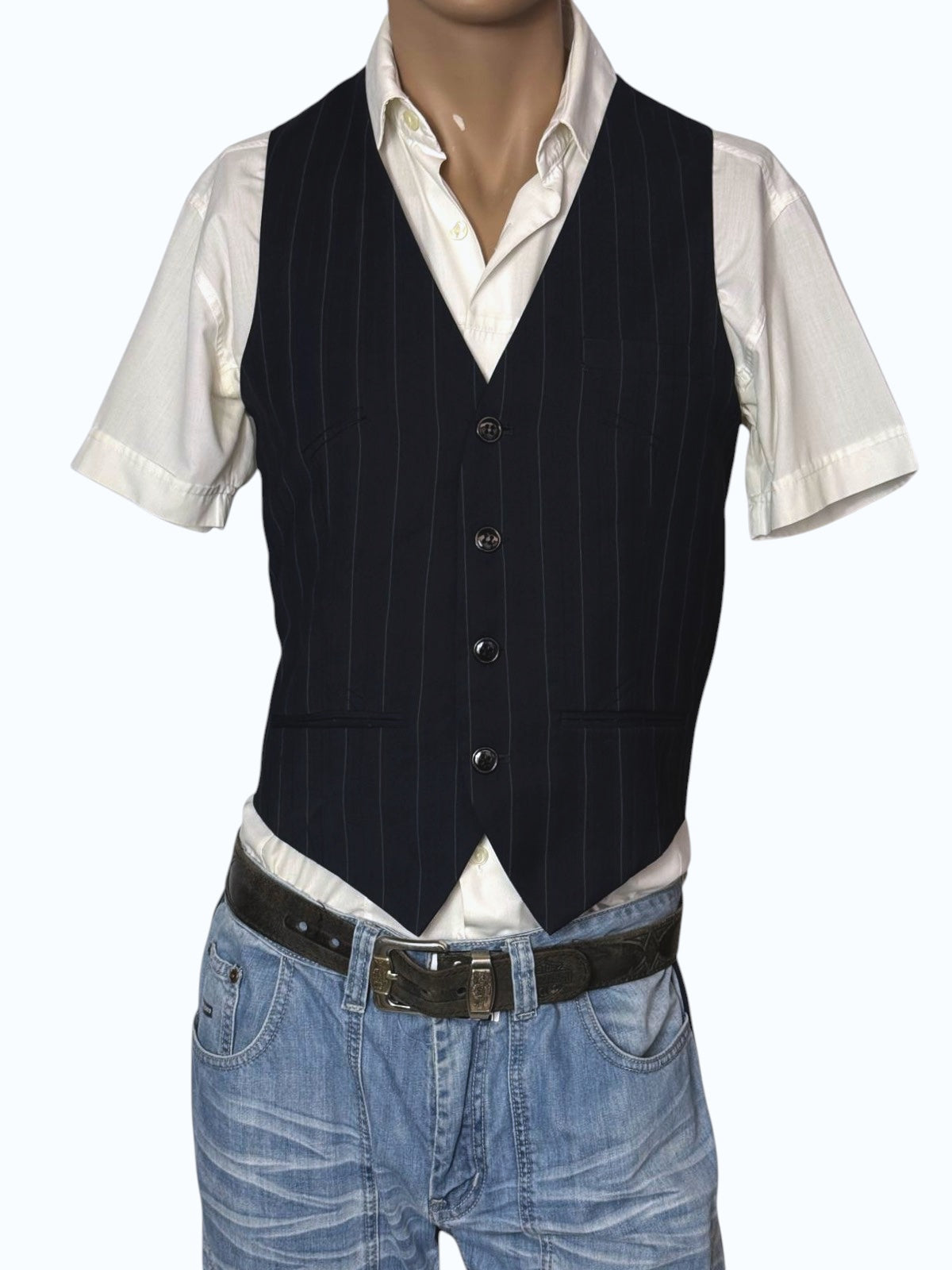 gilet uomo a righe