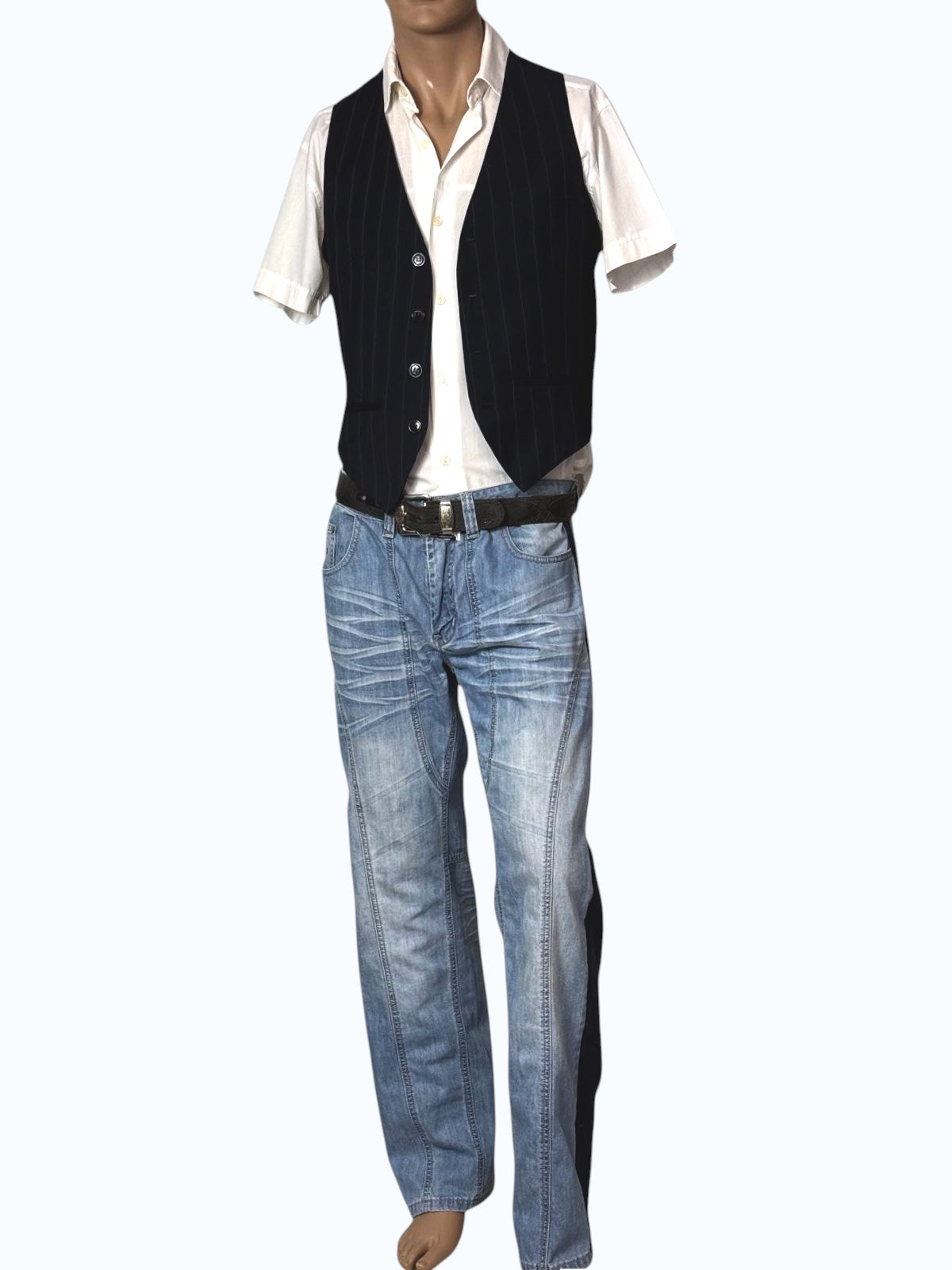 gilet uomo a righe