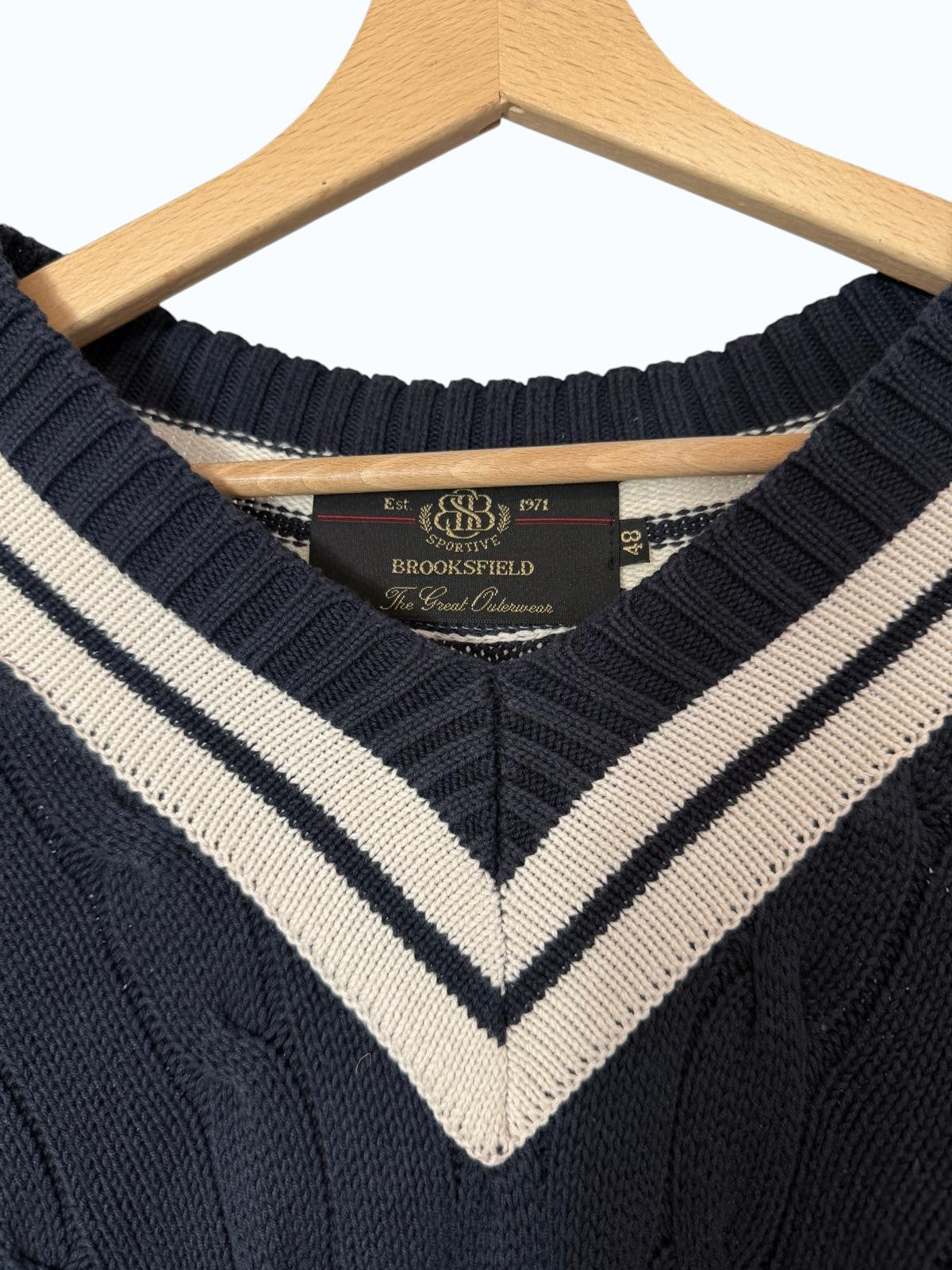 maglione uomo Brooksfield scollo a v