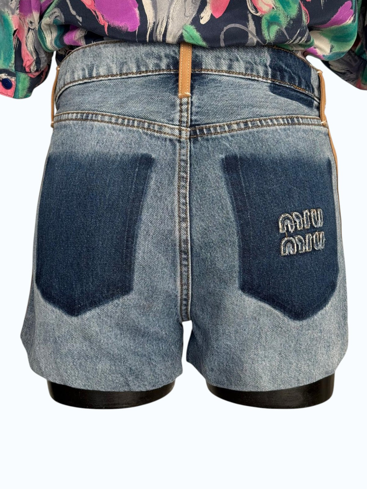 shorts jeans Miu Miu
