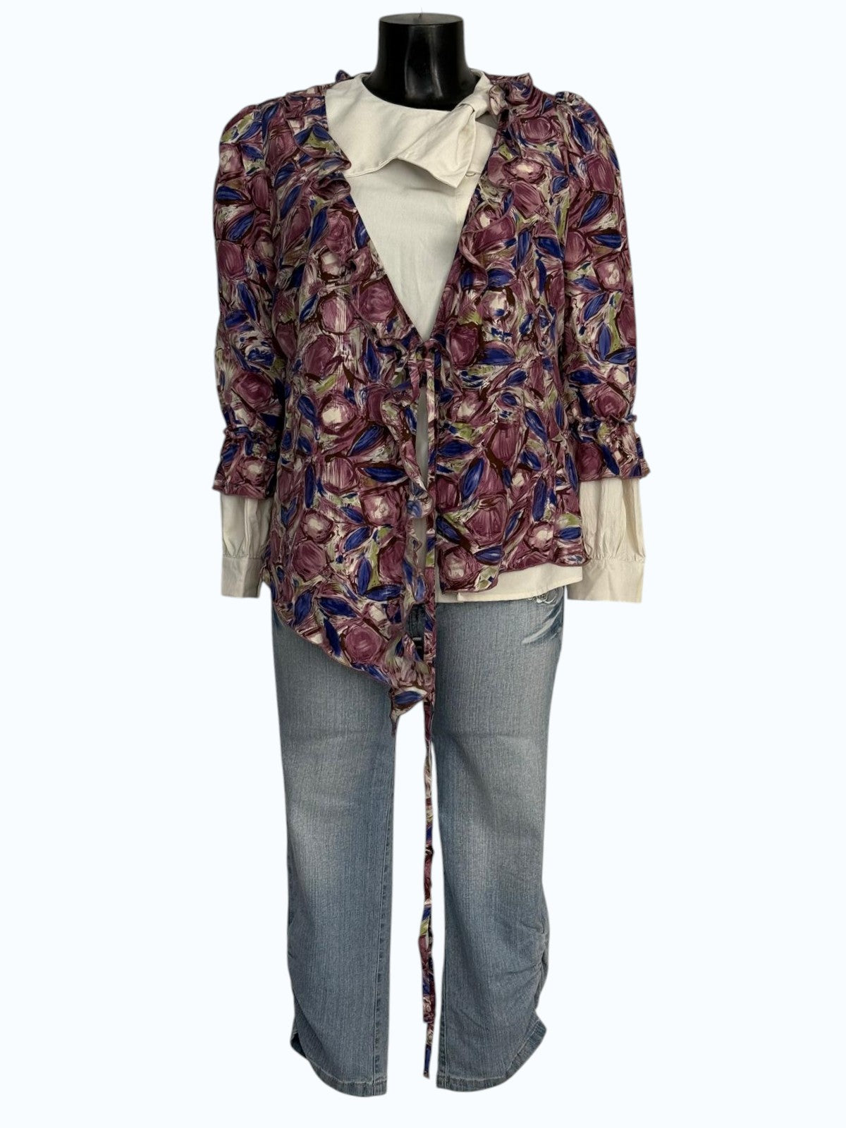 blusa leggera in fantasia