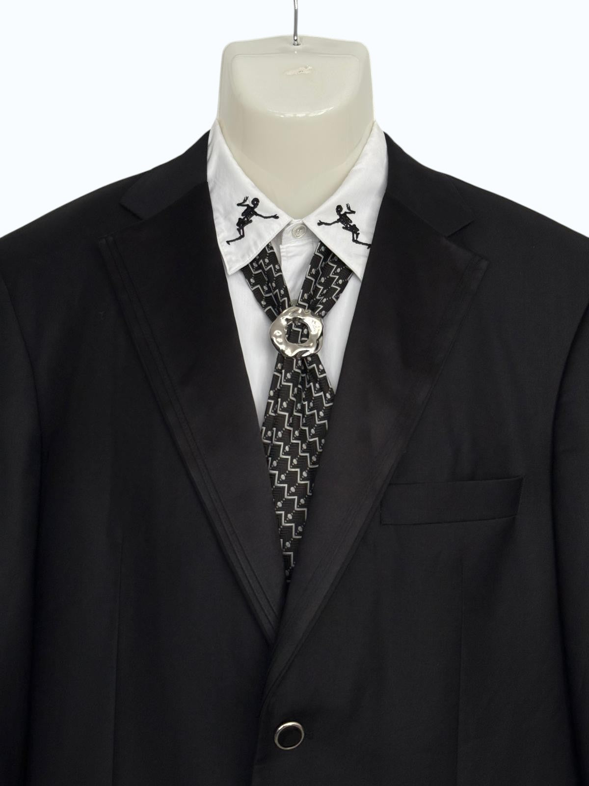 camicia uomo con colletto ricamato Alexander McQueen