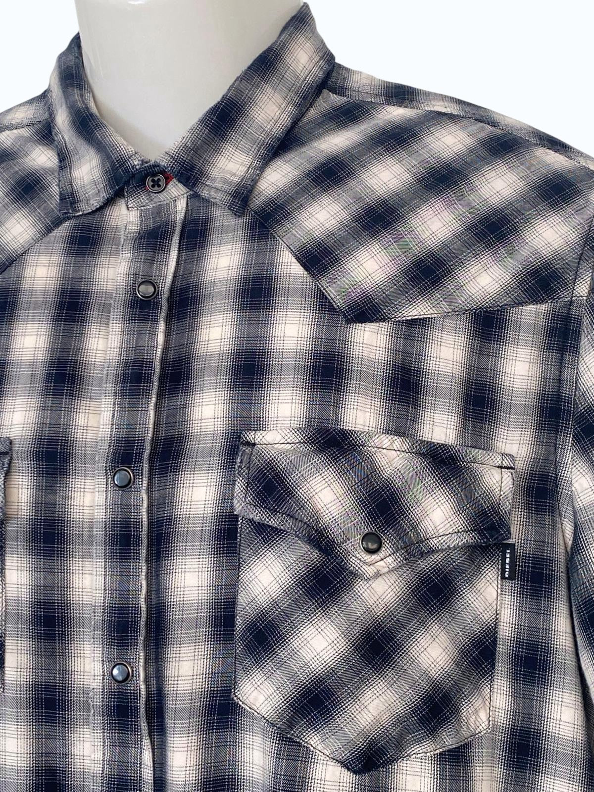 camicia a quadri uomo Diesel