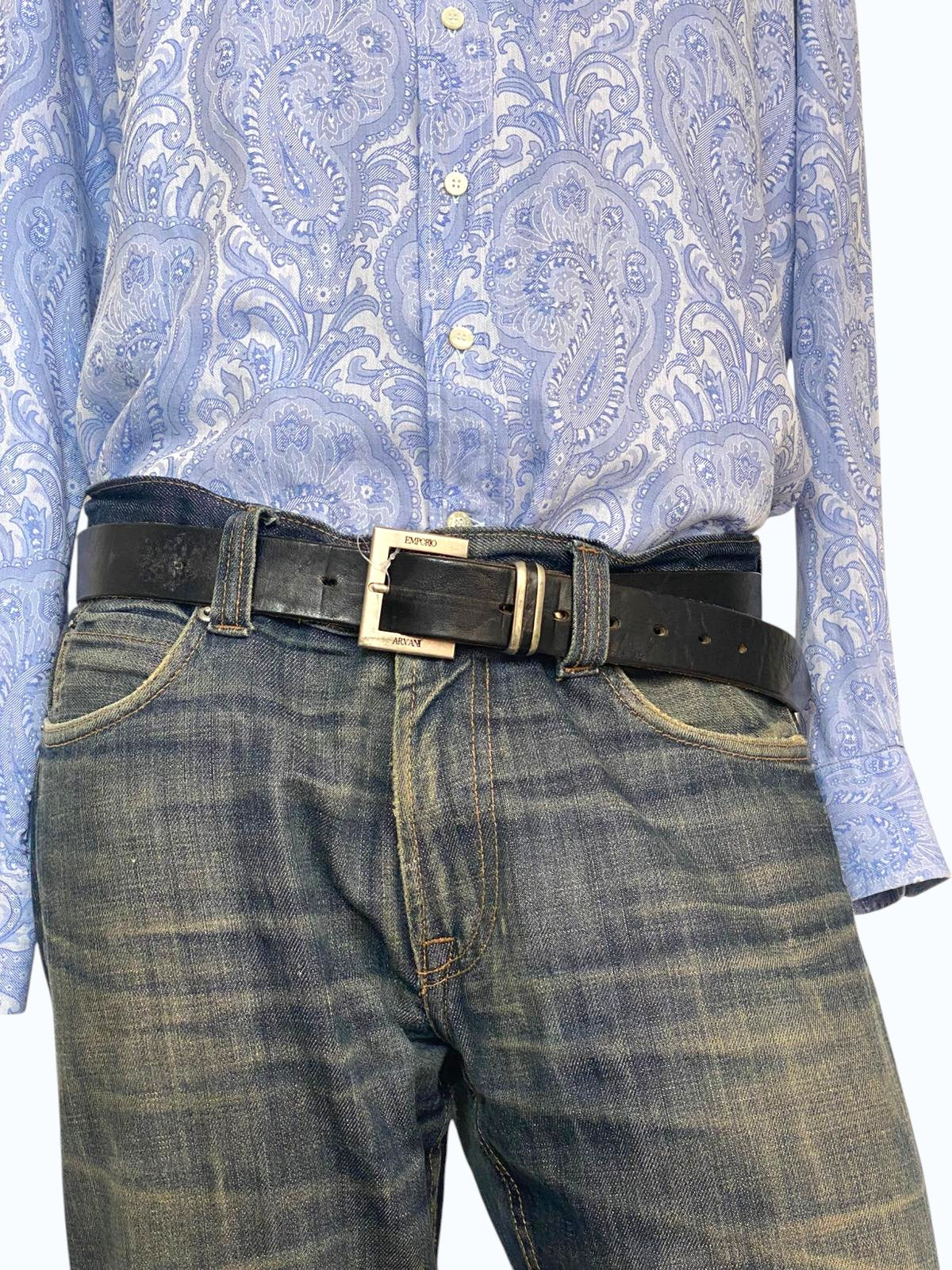 jeans effetto sabbiato uomo