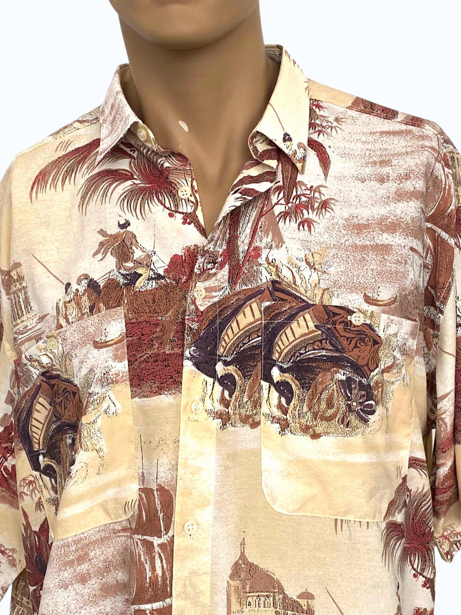 camicia crazy uomo a maniche corte