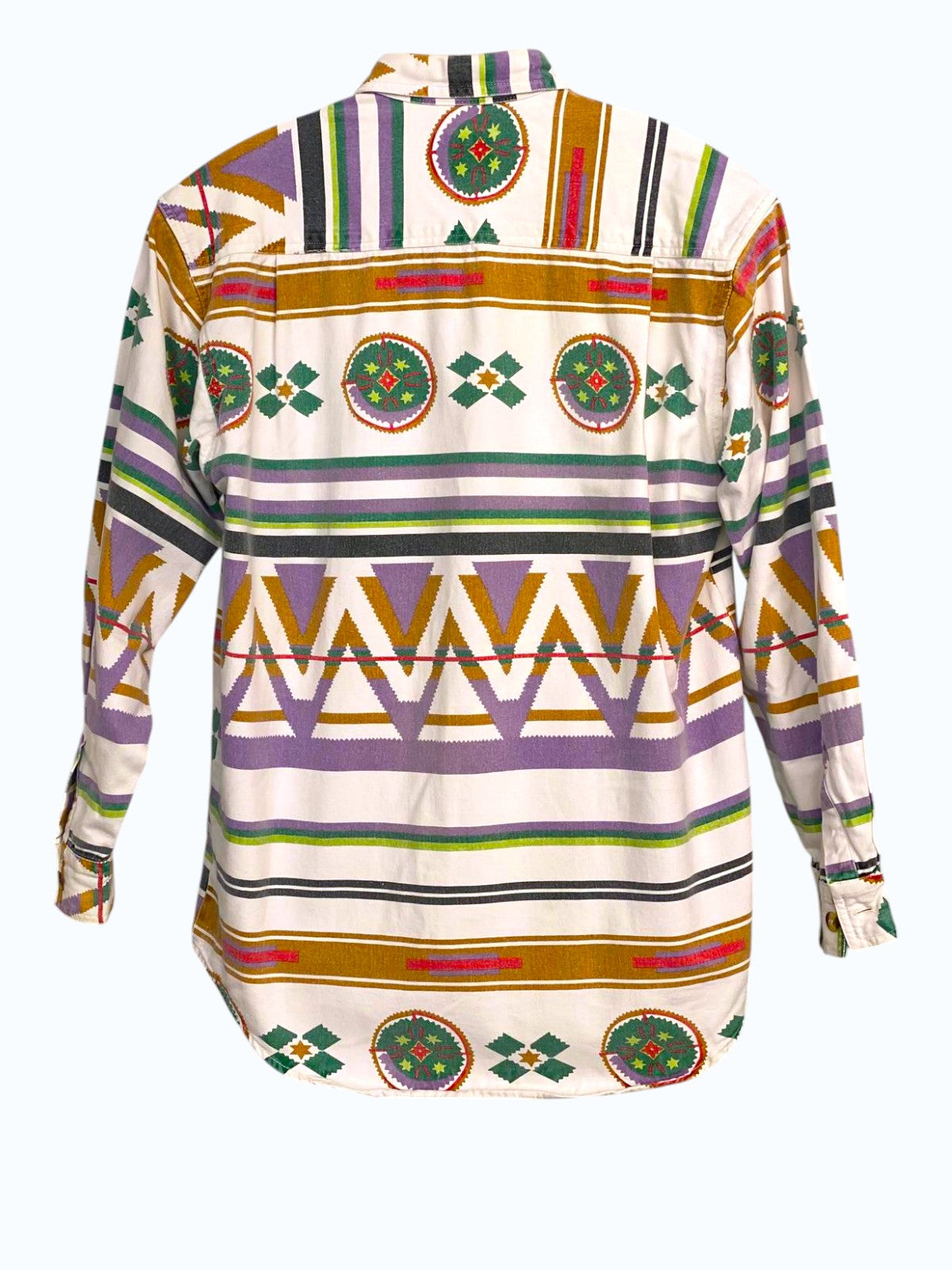 camicia in fantasia tribale uomo