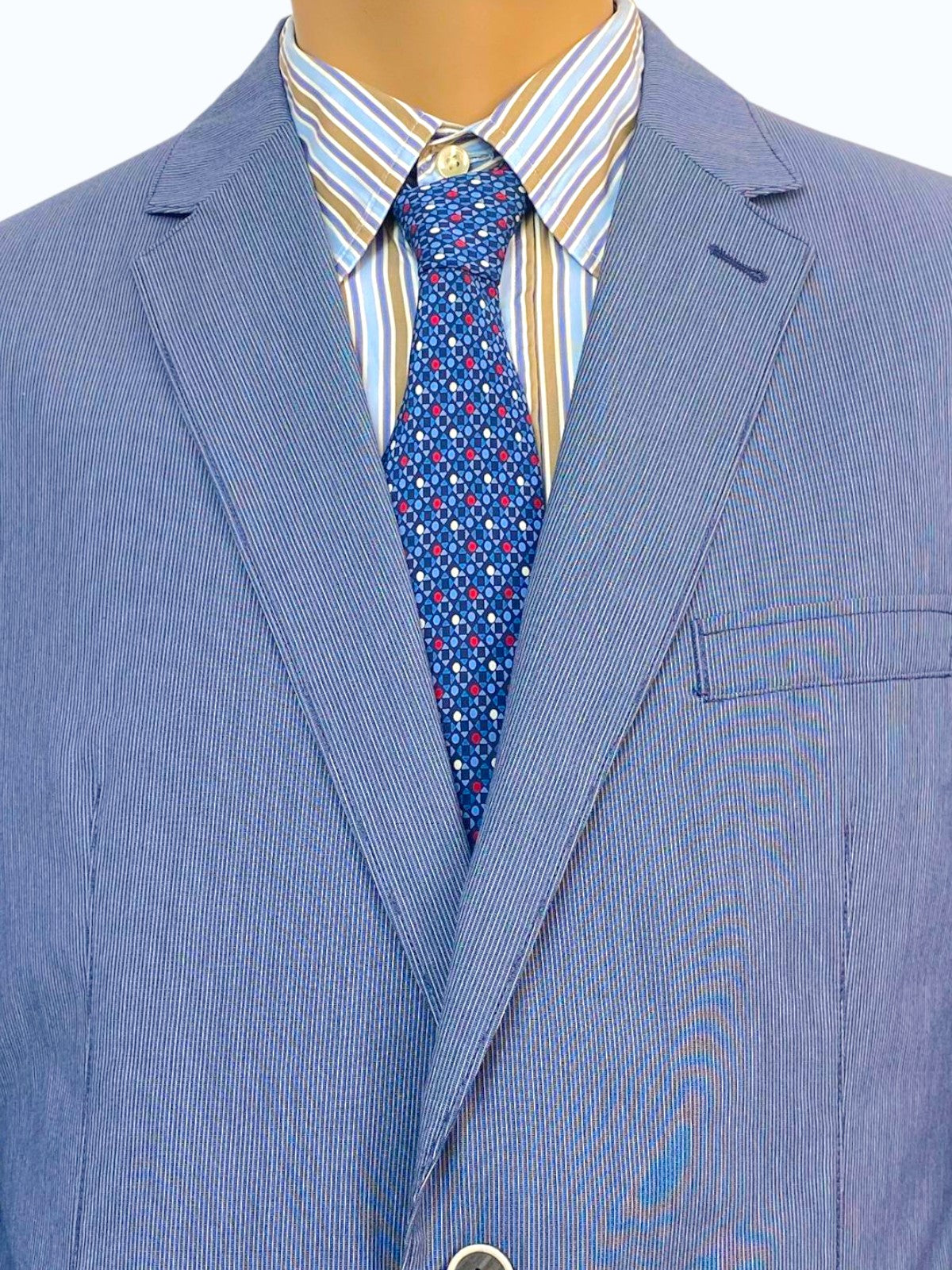 blazer uomo a righe sottili