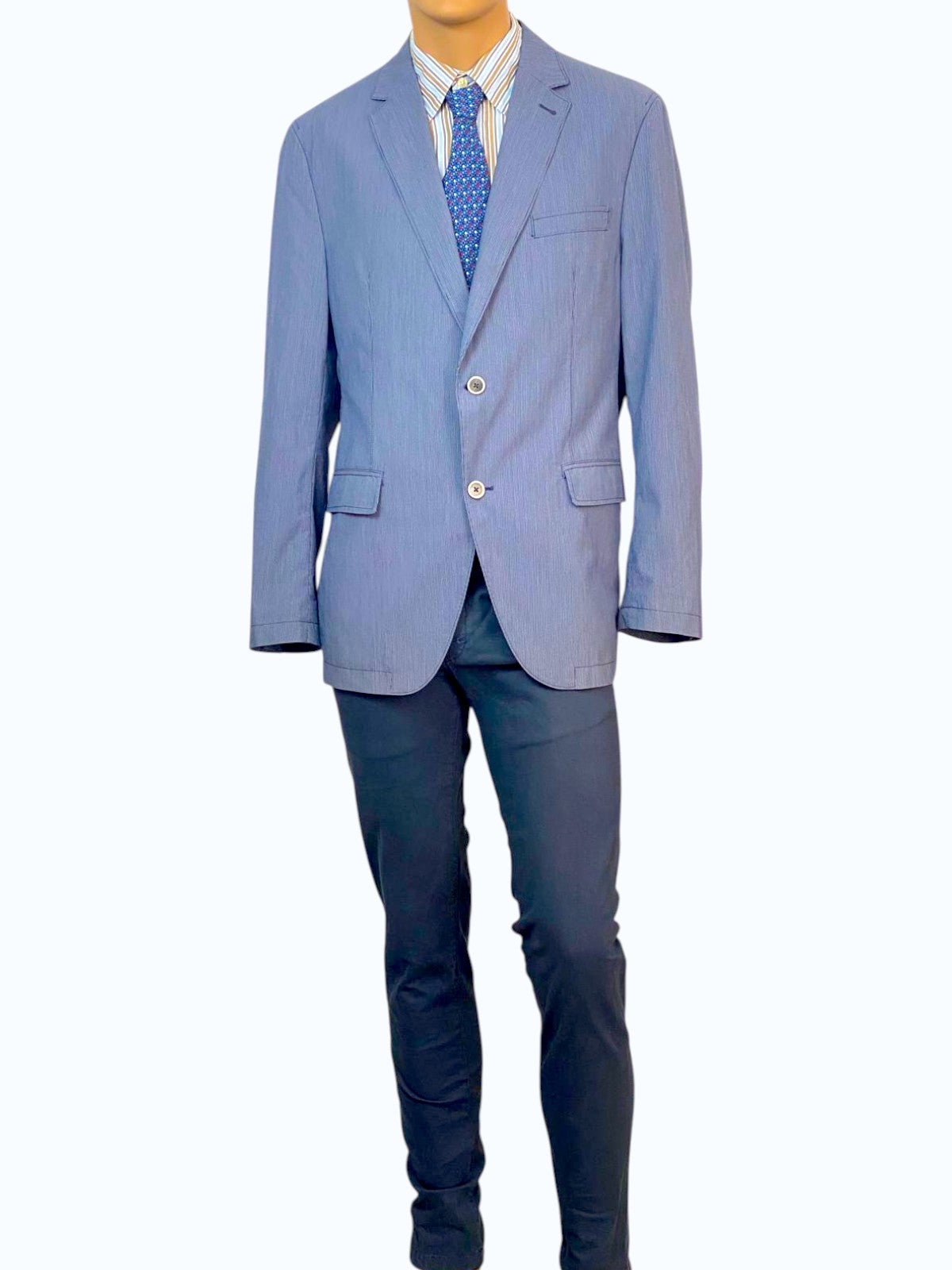 blazer uomo a righe sottili