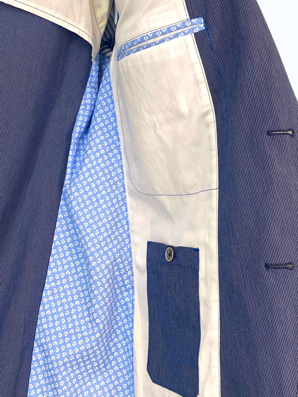 blazer uomo a righe sottili