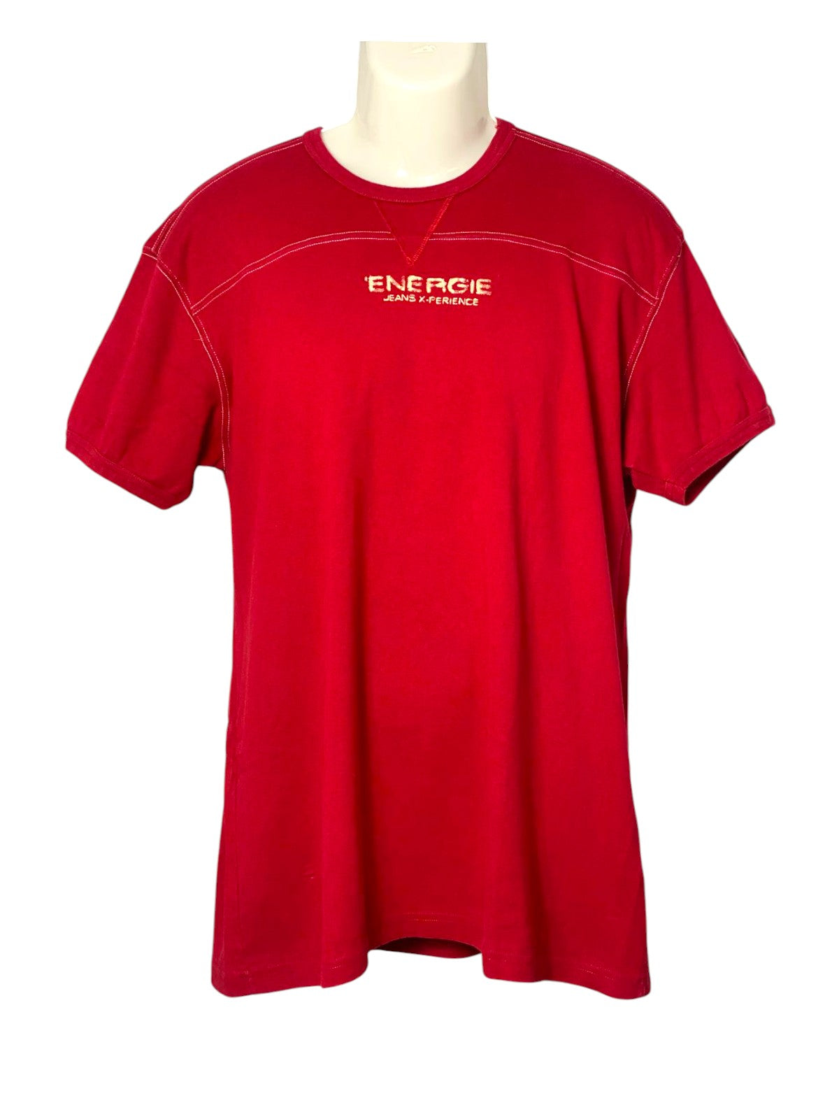 t-shirt energie rossa uomo