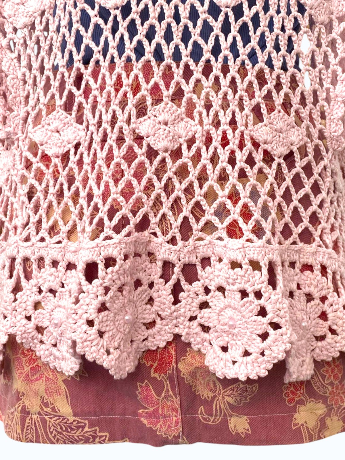 coprispalle crochet rosa