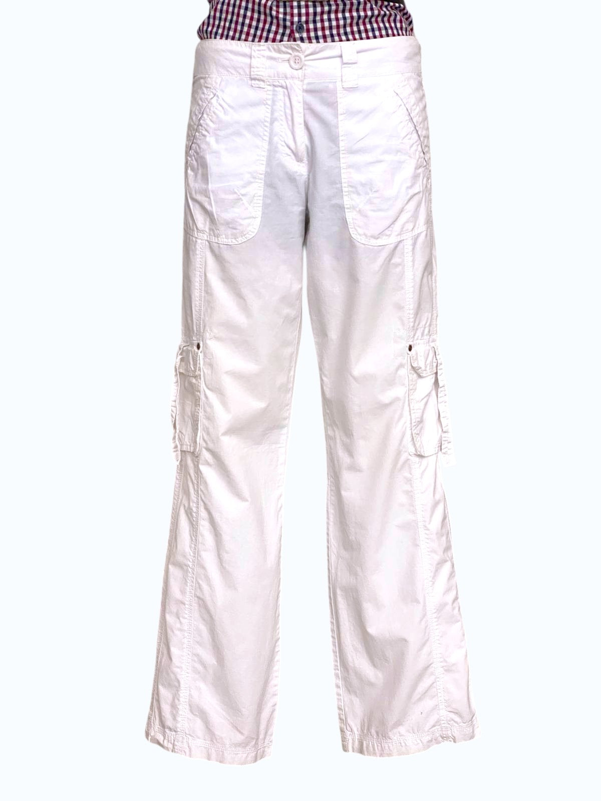 pantalone anni 2000 bianco