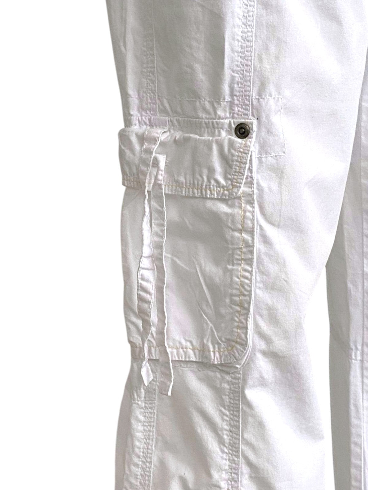 pantalone anni 2000 bianco