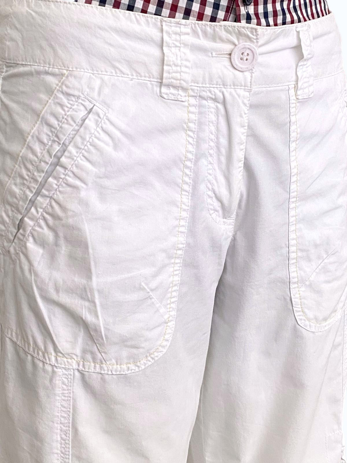 pantalone anni 2000 bianco