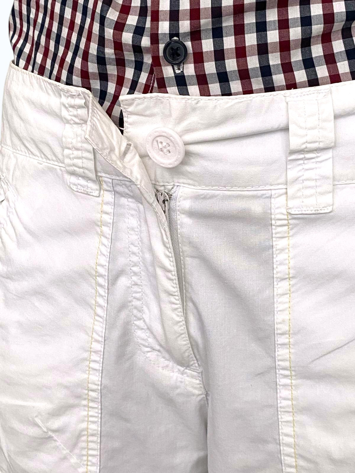 pantalone anni 2000 bianco