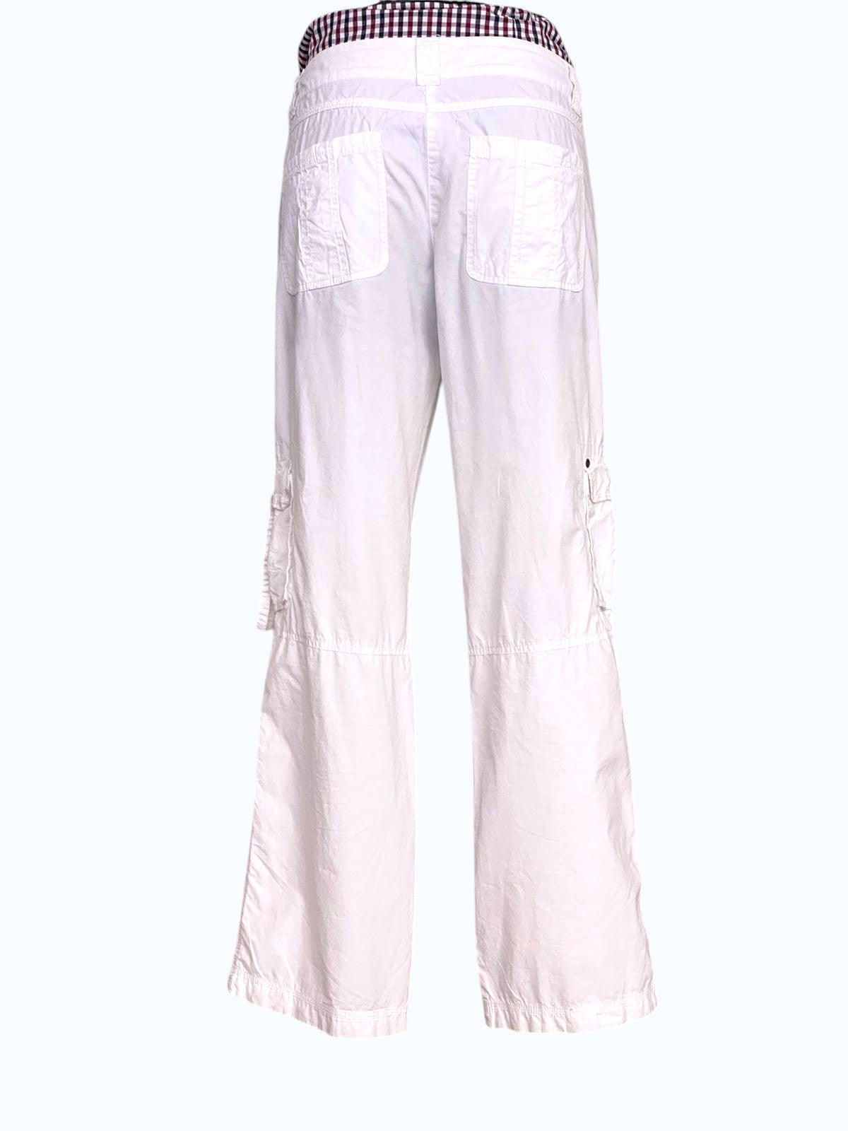 pantalone anni 2000 bianco