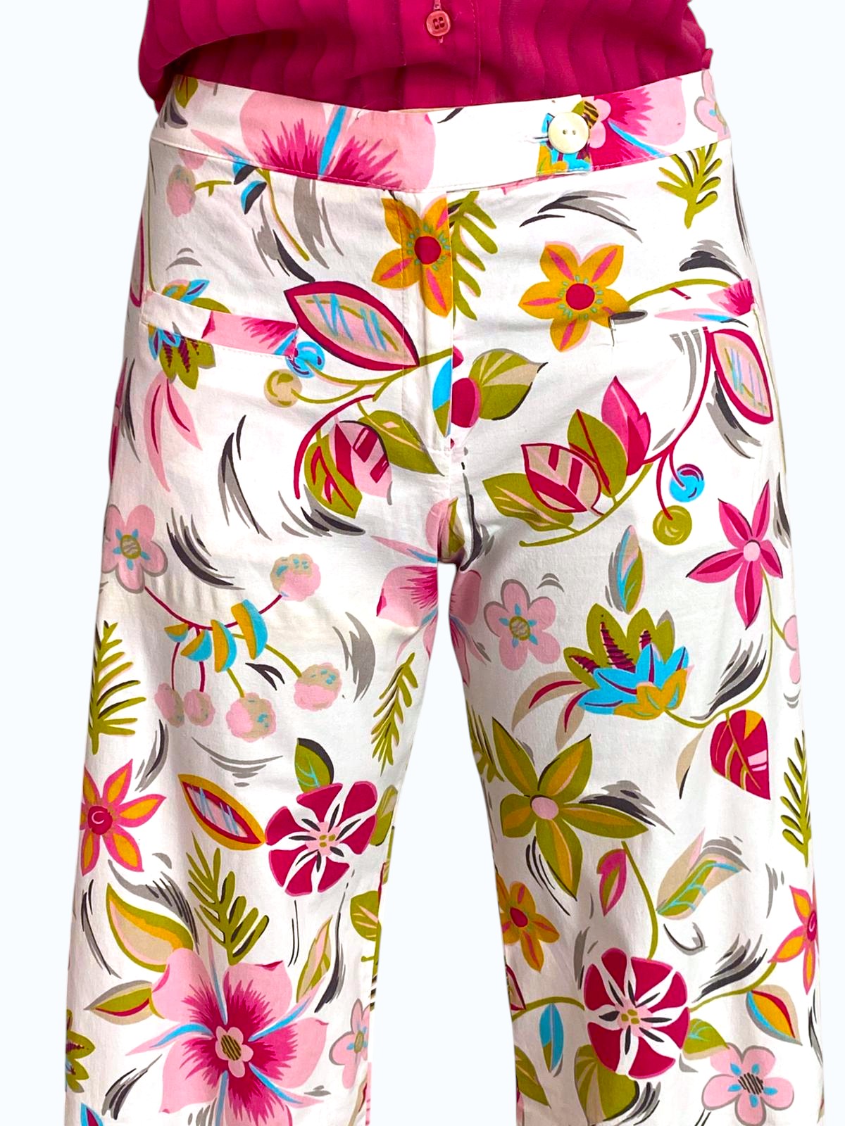 pantaloni floreali Denny Rose