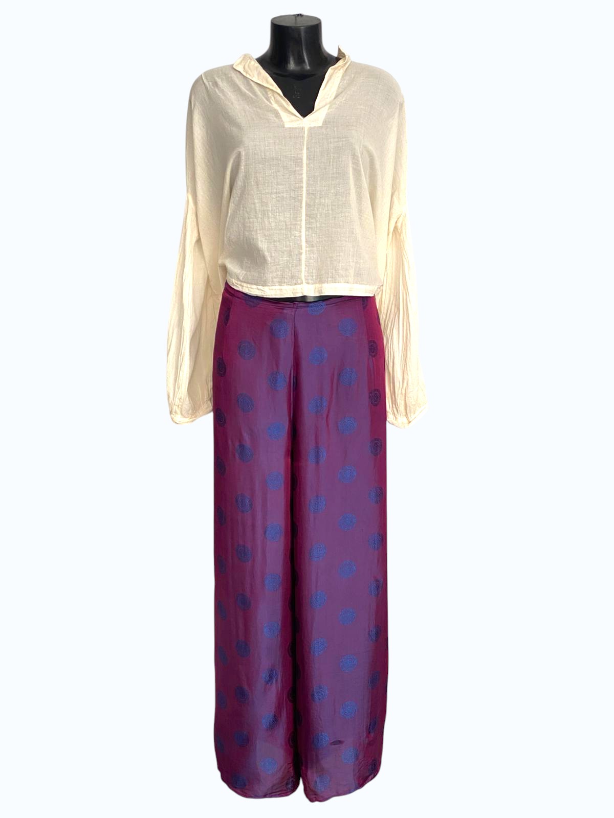 pantalone indiano handmade in seta