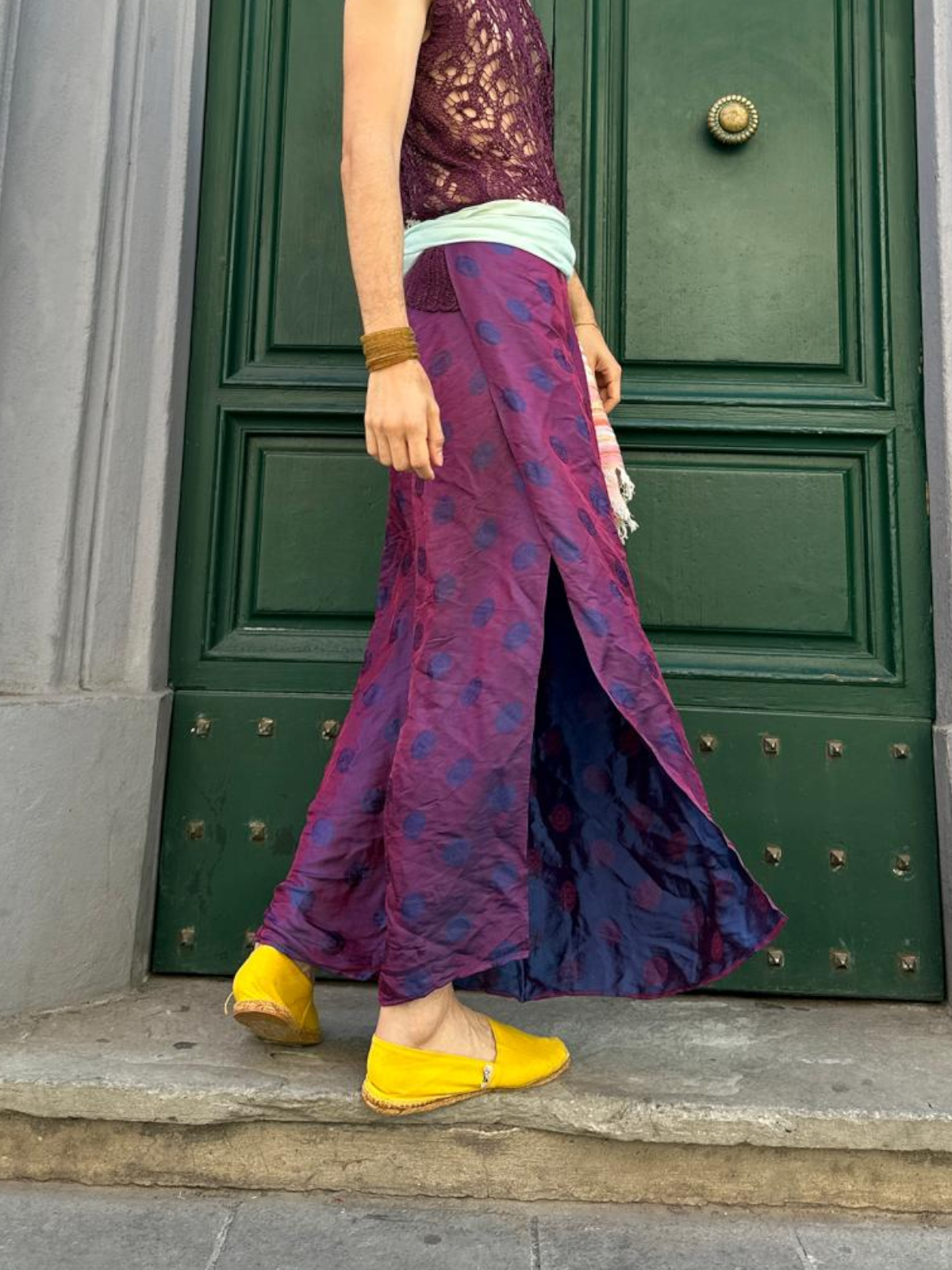 pantalone indiano handmade in seta