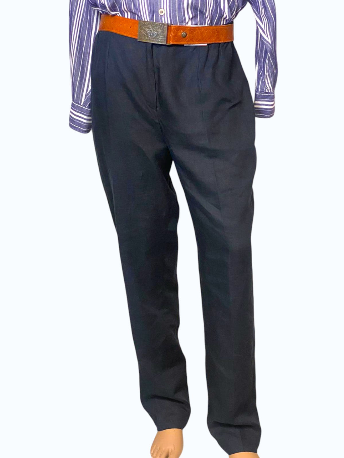 pantalone uomo dritto in lino