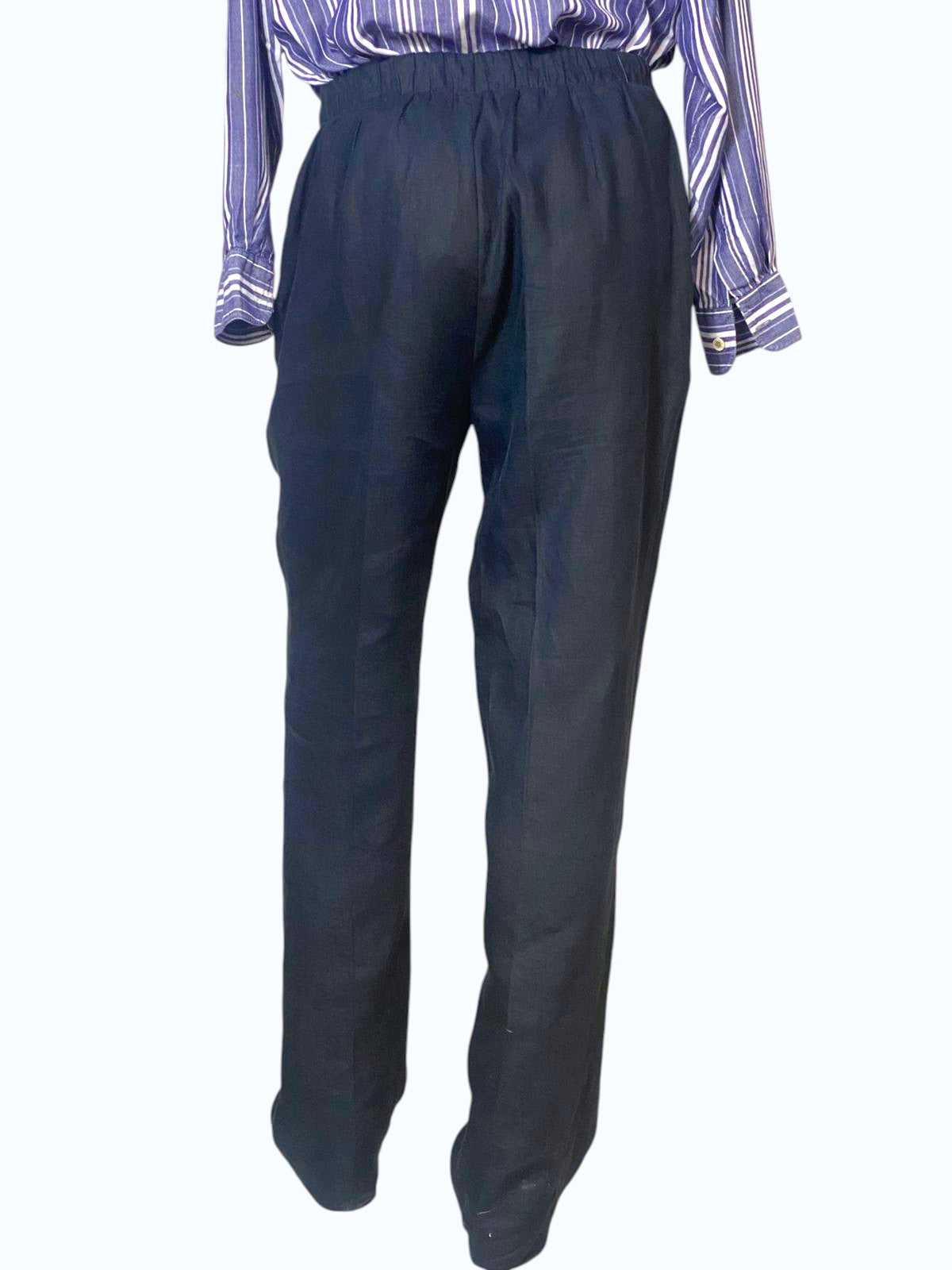 pantalone uomo dritto in lino
