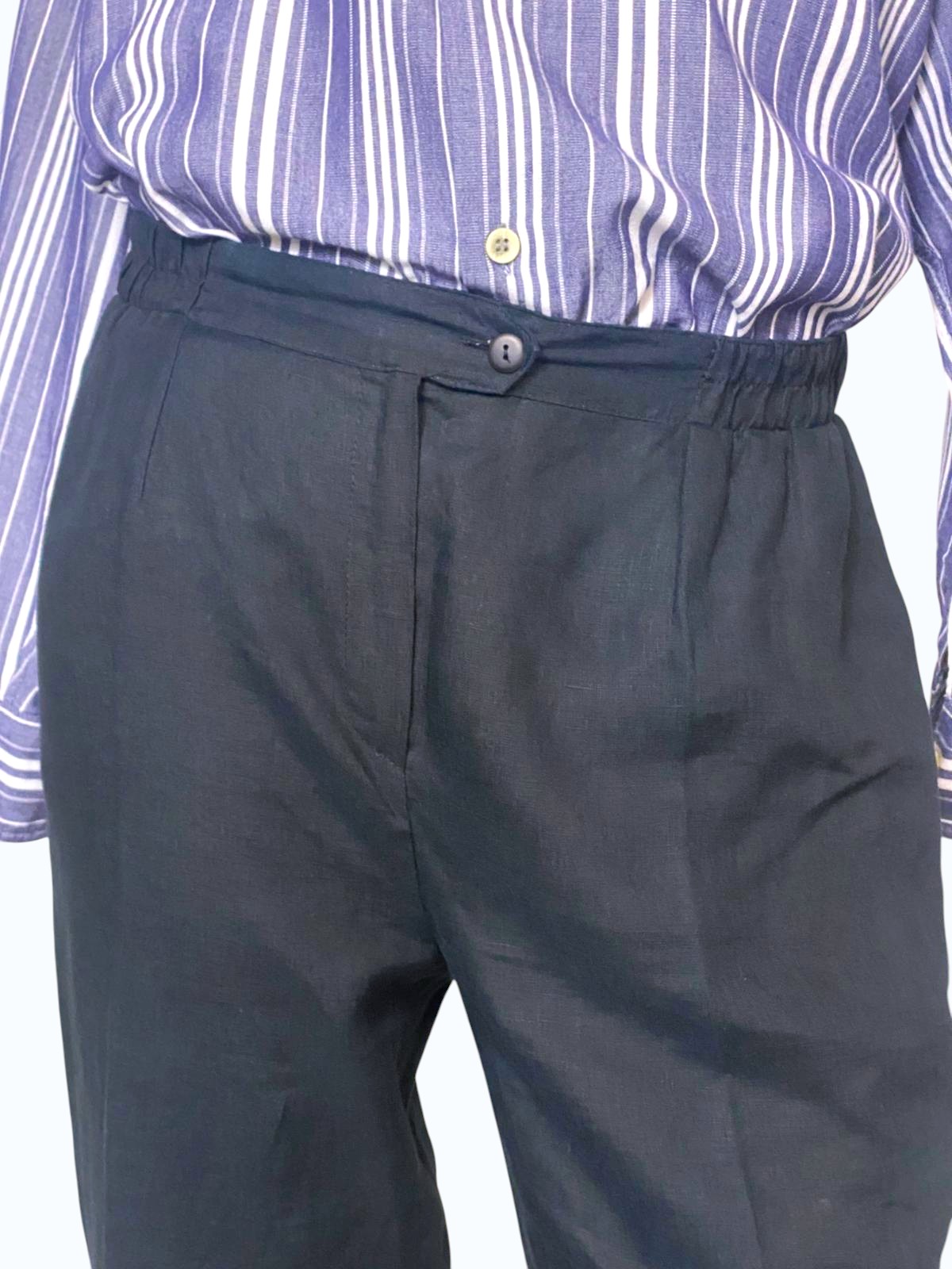 pantalone uomo dritto in lino