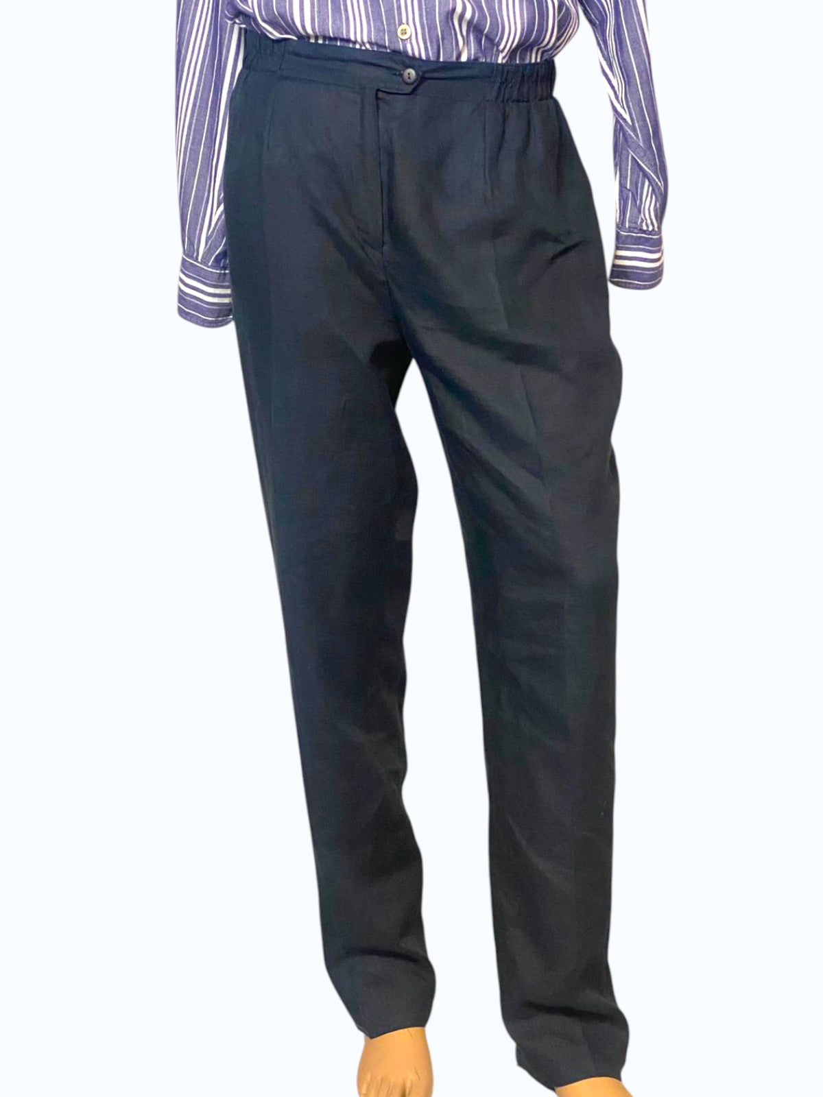 pantalone uomo dritto in lino