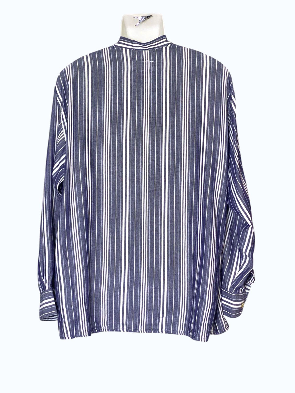 camicia coreana in lino a righe Gaudi