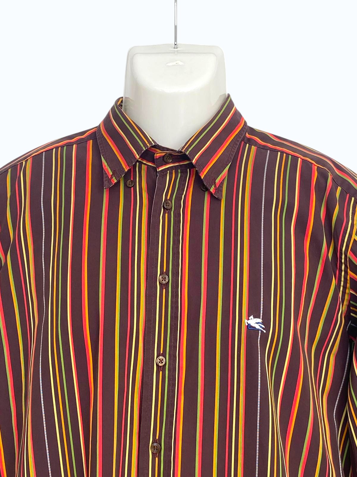 camicia a righe colorate anni 2000
