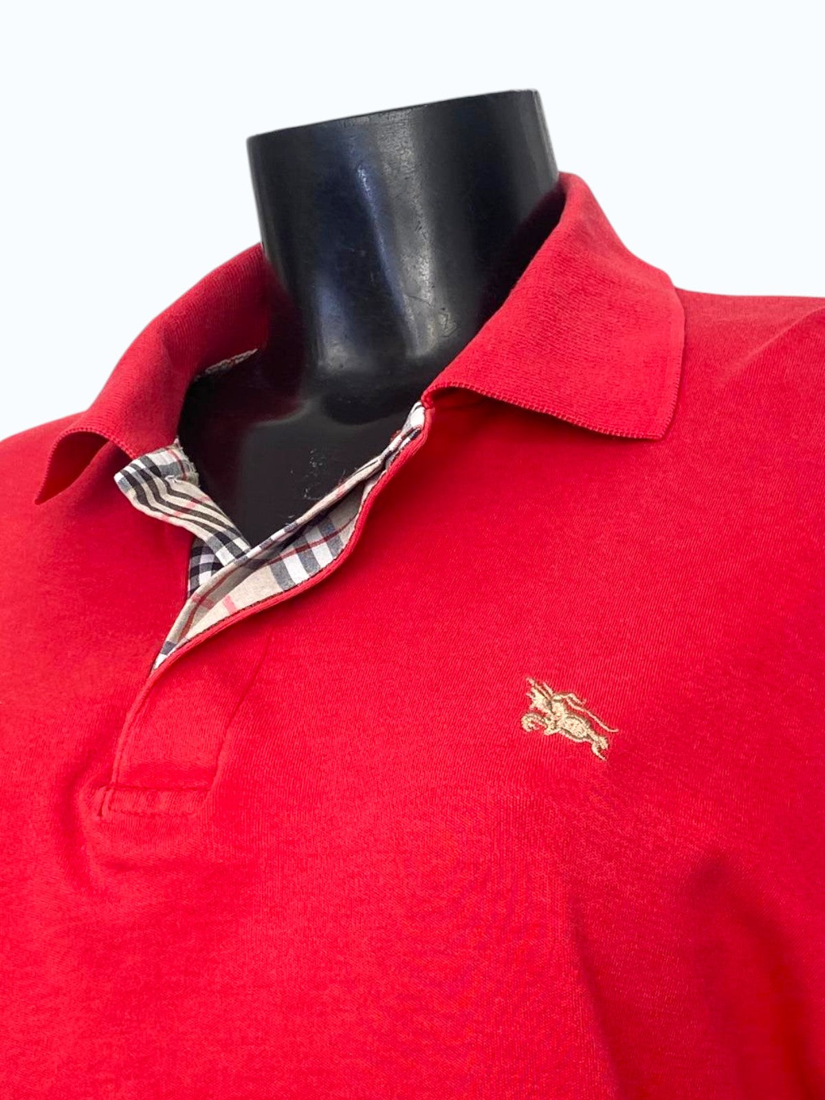polo Burberry rossa