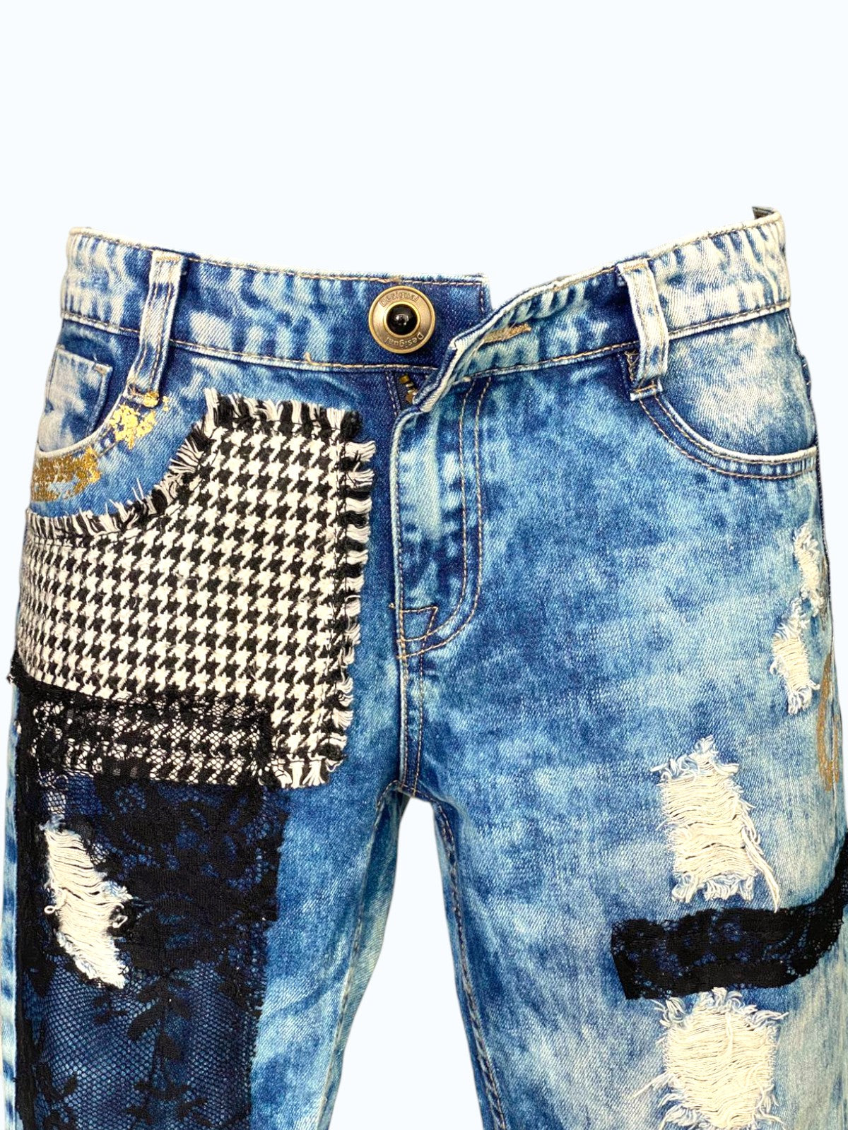 jeans Desigual con toppe