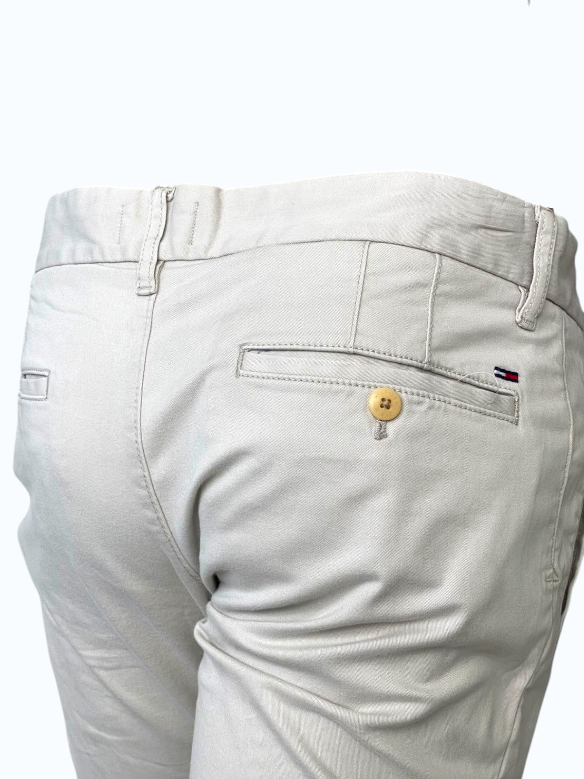 Pantaloni avorio Tommy Hilfiger