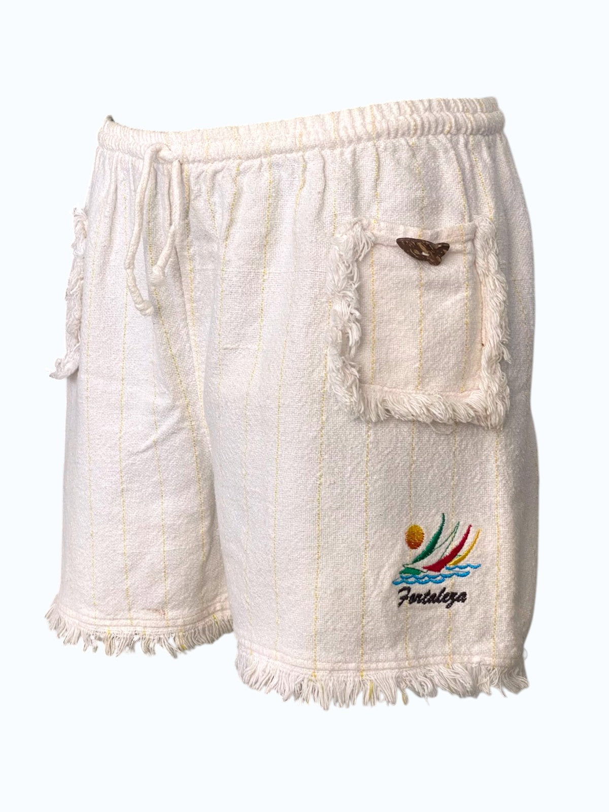 shorts in tessuto asimmetrici