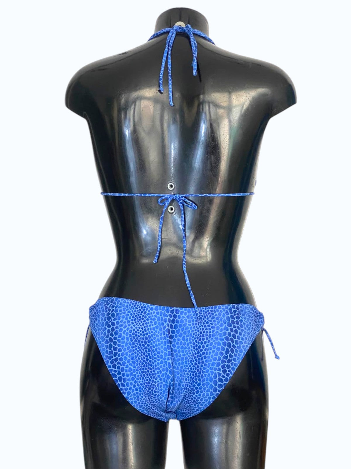 bikini pitonato azzurro