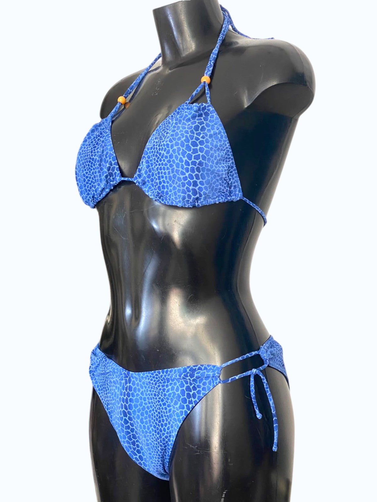 bikini pitonato azzurro