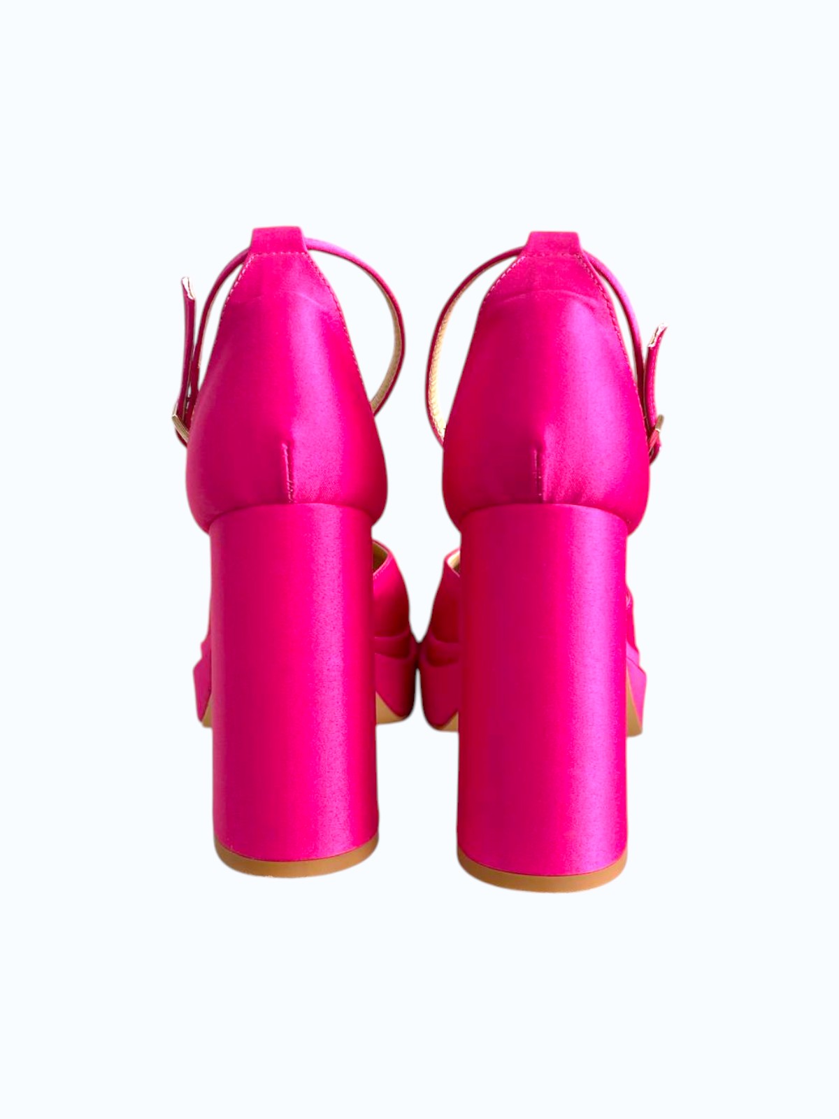 Decollete con plateau e tacco spesso fucsia