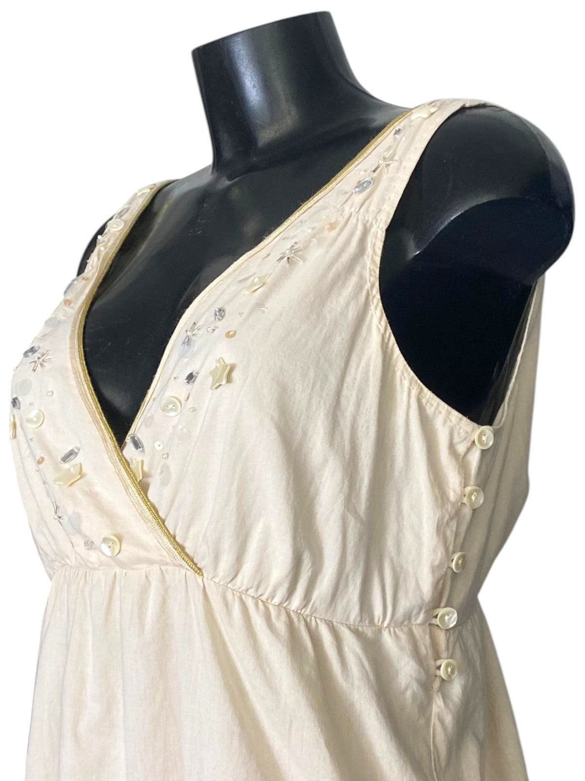 top in seta con perline Max&Co