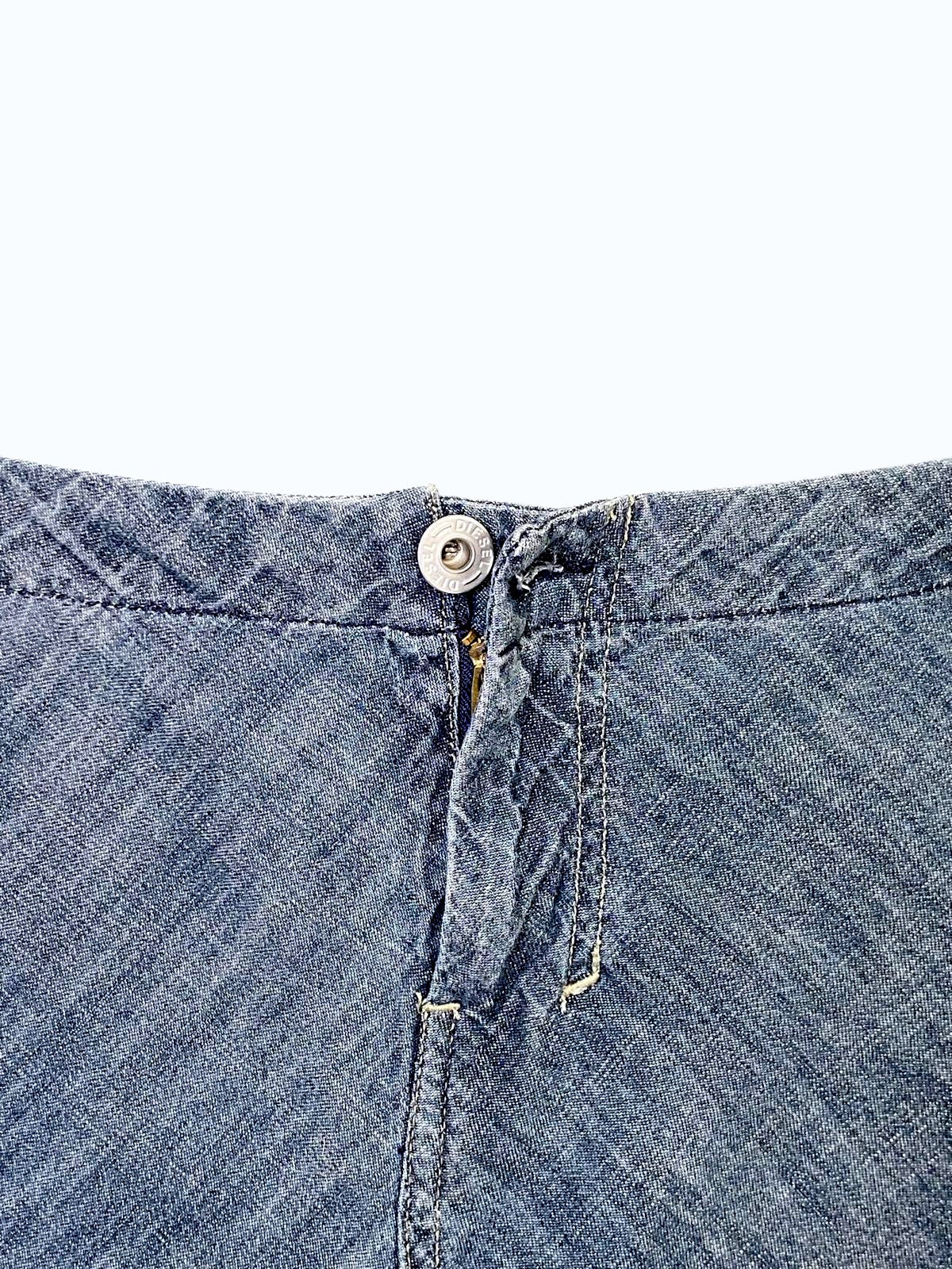 gonna a vita bassa in jeans Diesel anni 2000