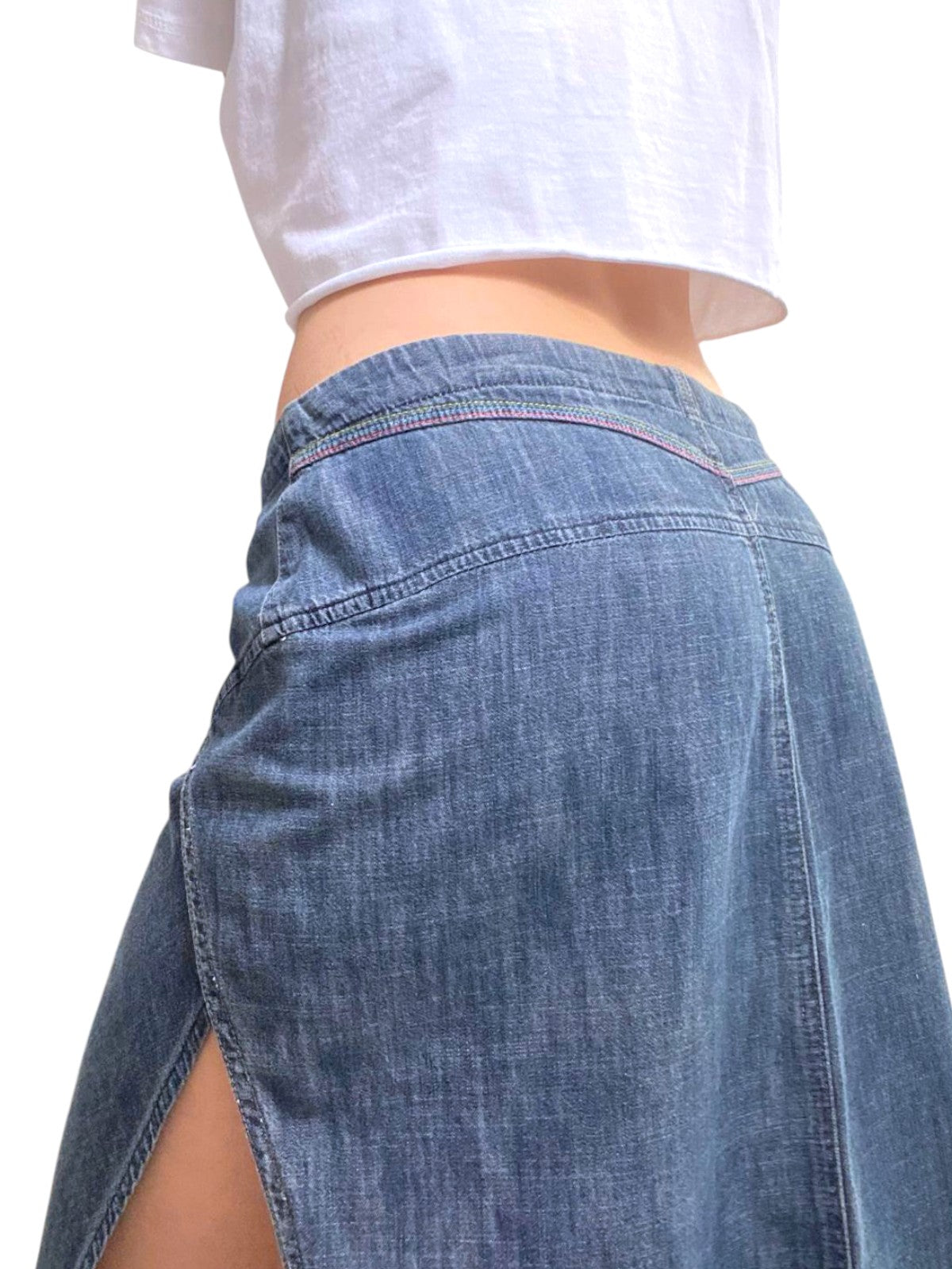 gonna a vita bassa in jeans Diesel anni 2000