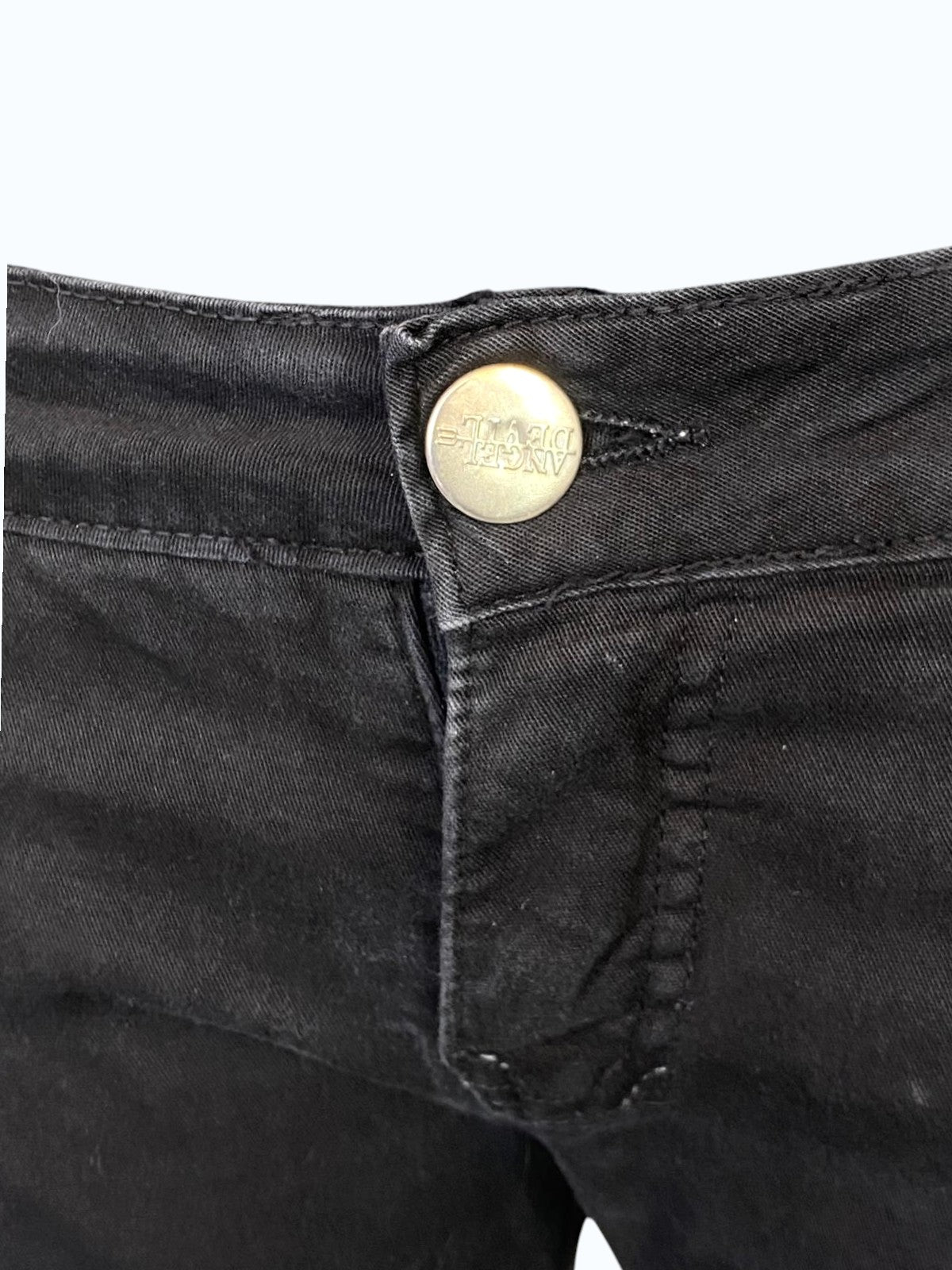 pantaloni a vita bassa con brillantini Angel&Devil anni 2000