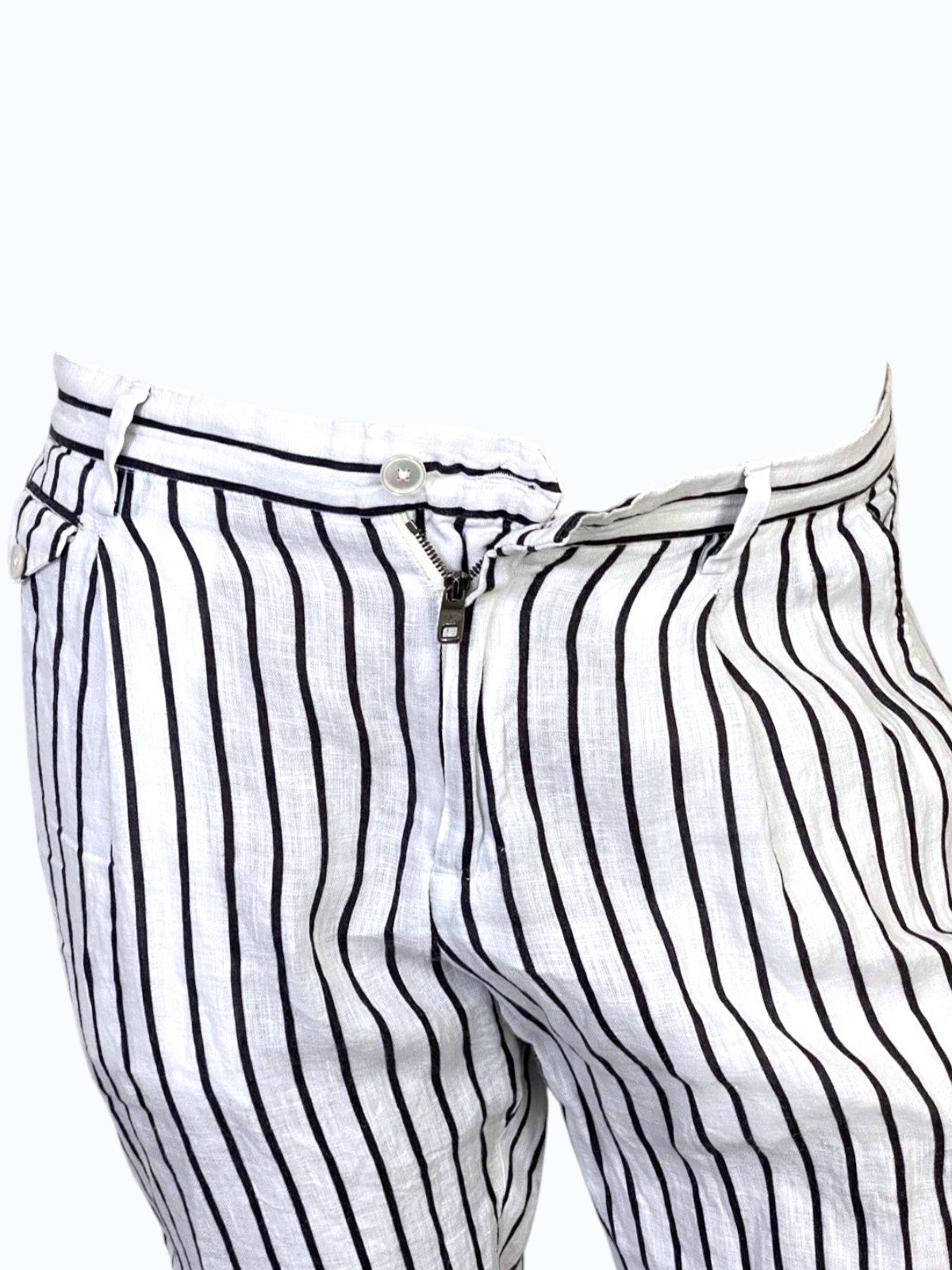Pantaloni bianchi a righe uomo Dolce&Gabbana