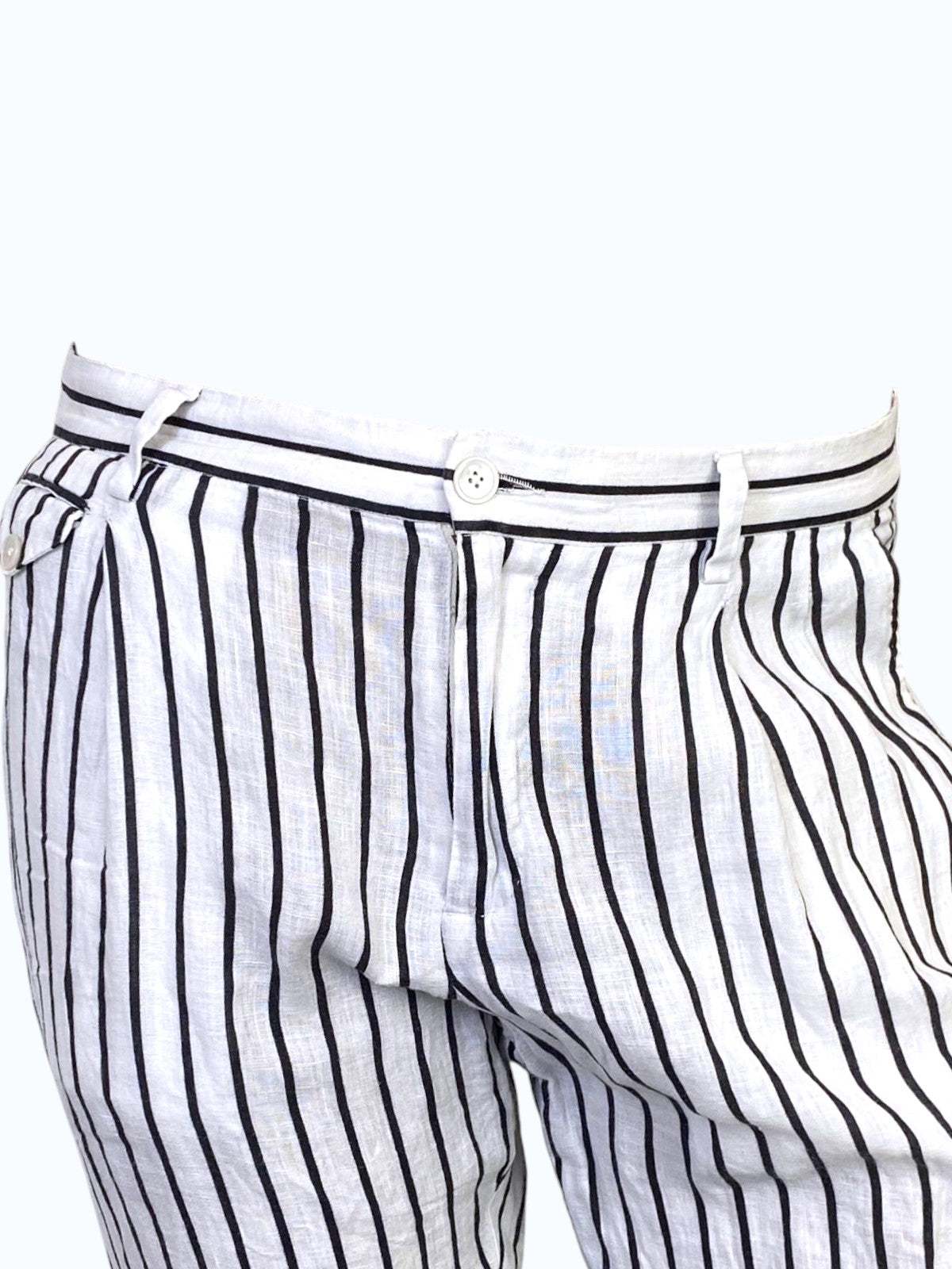 Pantaloni bianchi a righe uomo Dolce&Gabbana