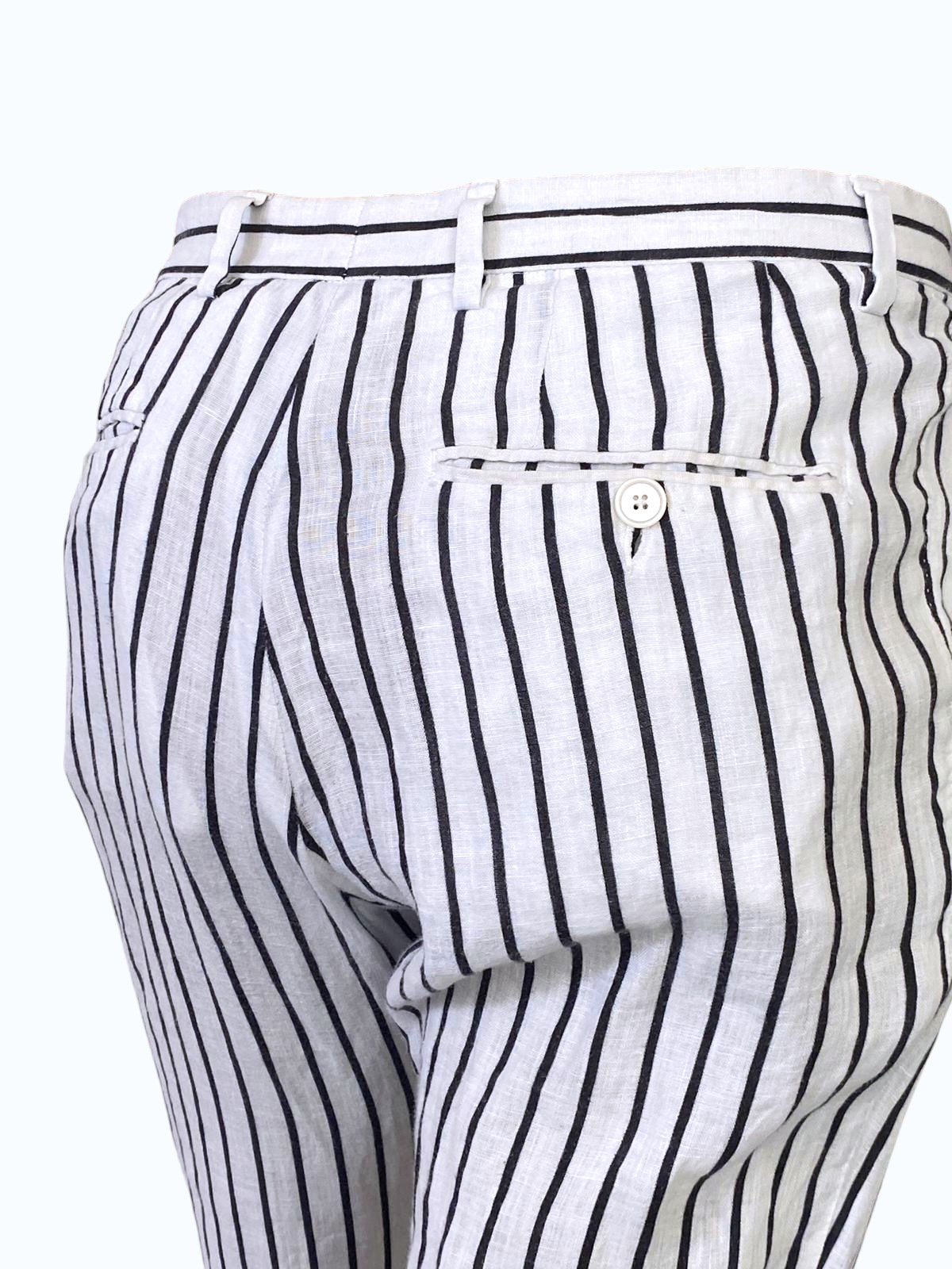 Pantaloni bianchi a righe uomo Dolce&Gabbana