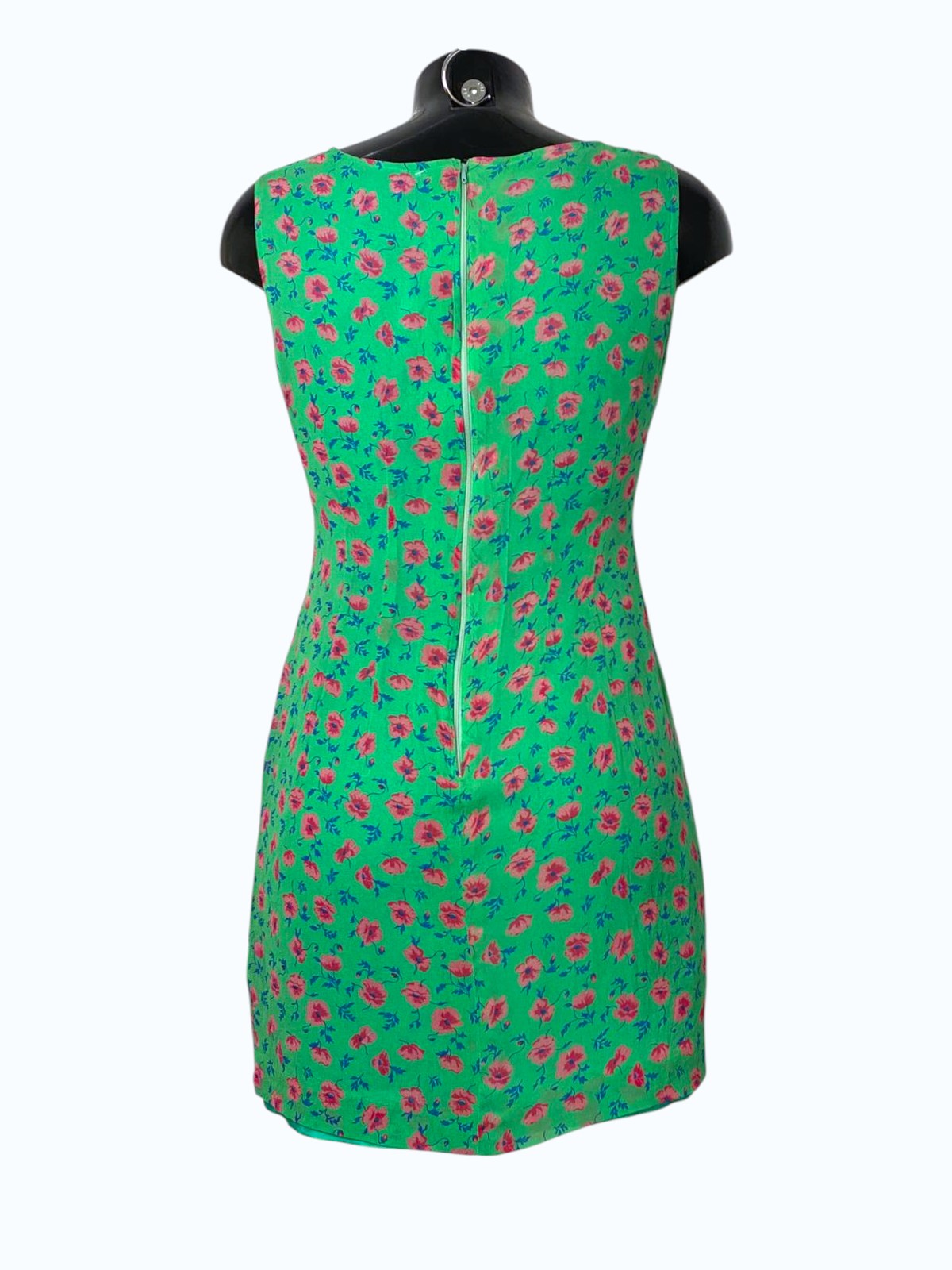 minidress verde a fiori