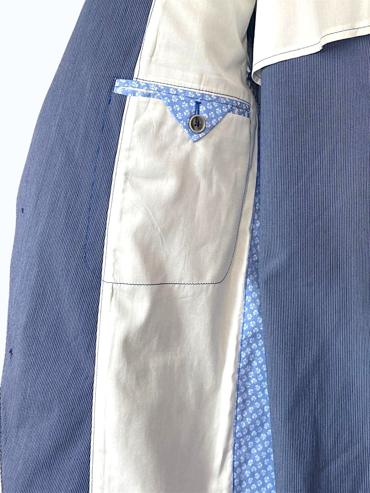 blazer uomo a righe sottili