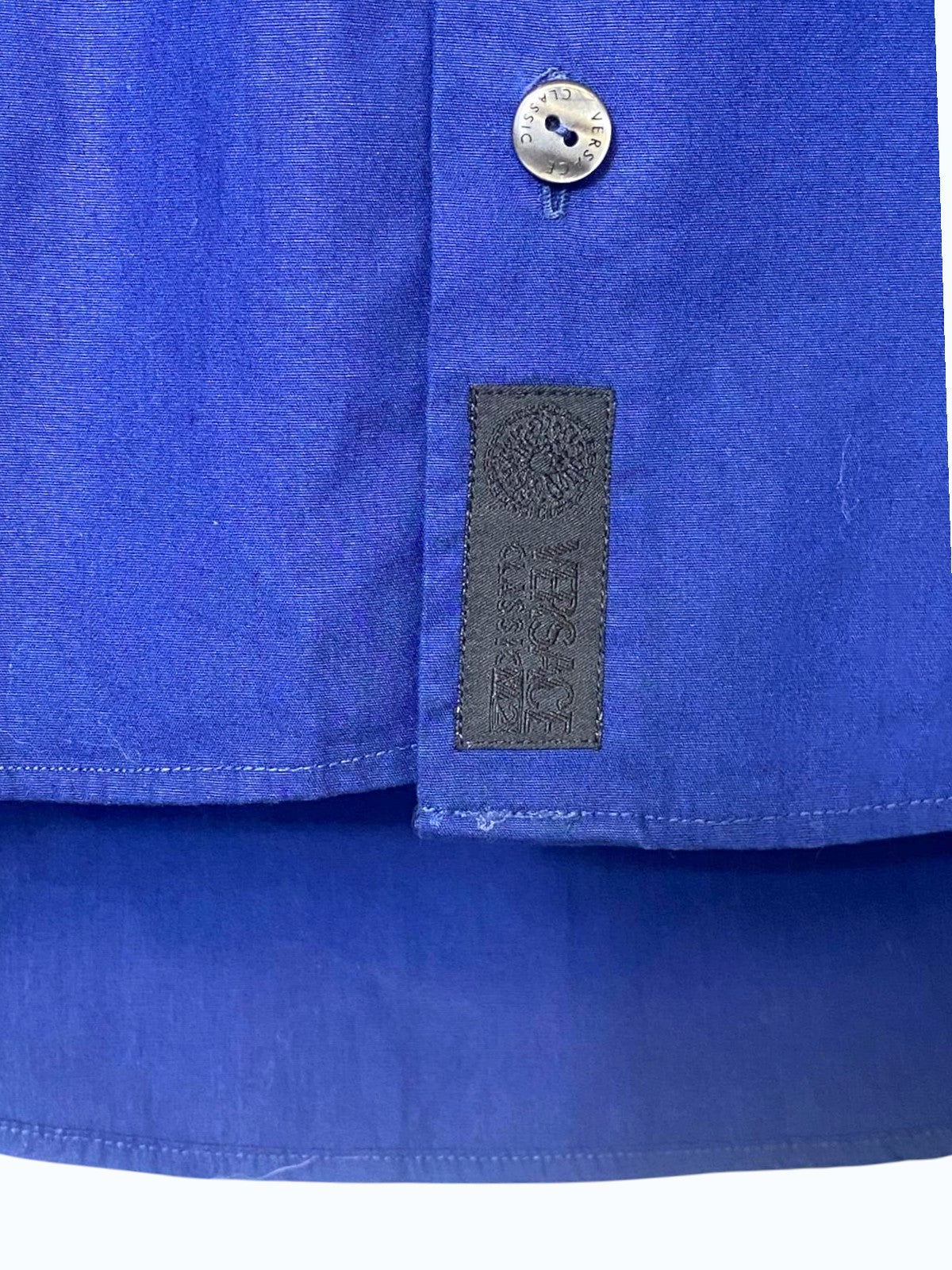 camicia blu Versace