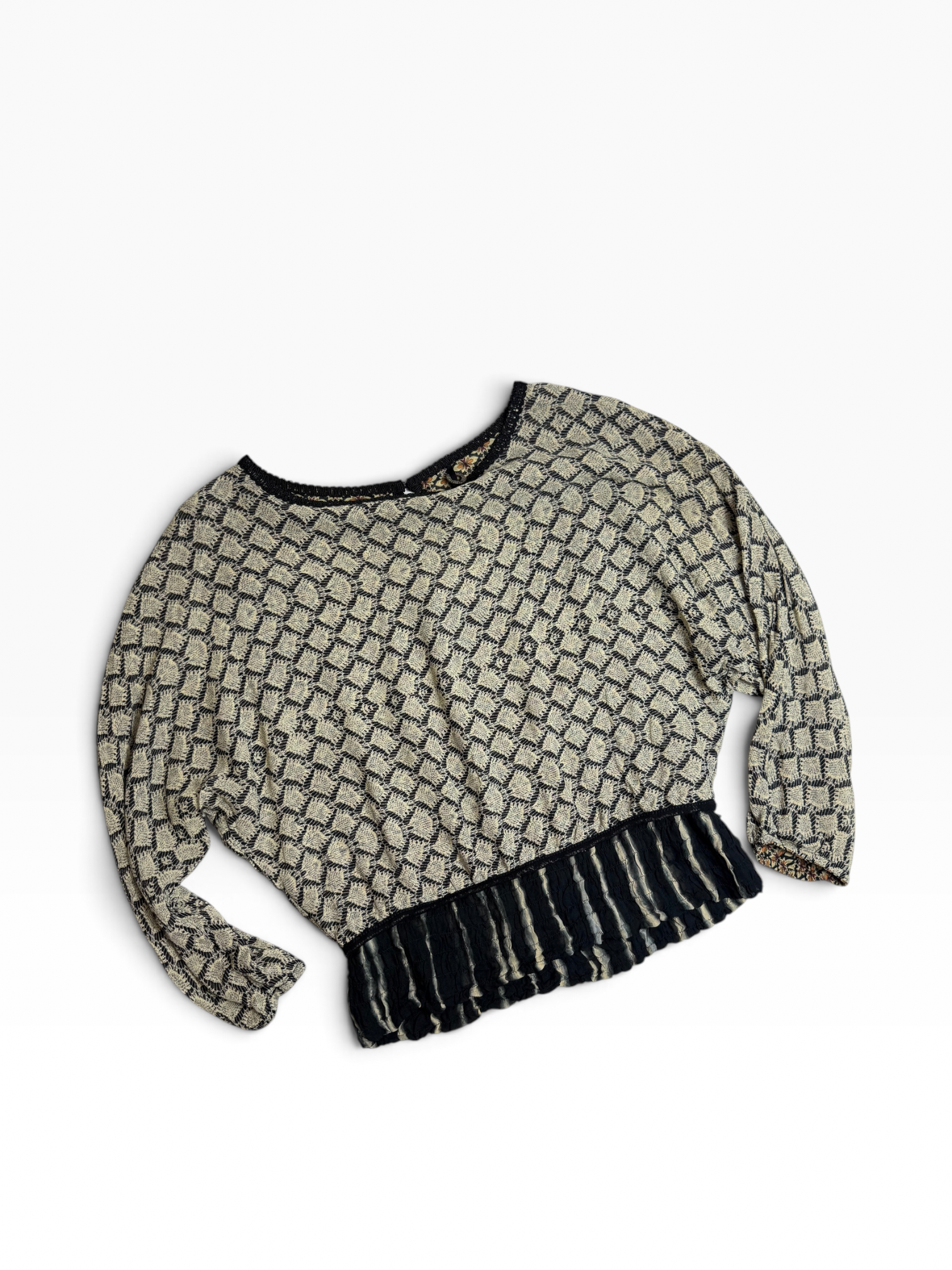 FLOWER SILK BLUSA